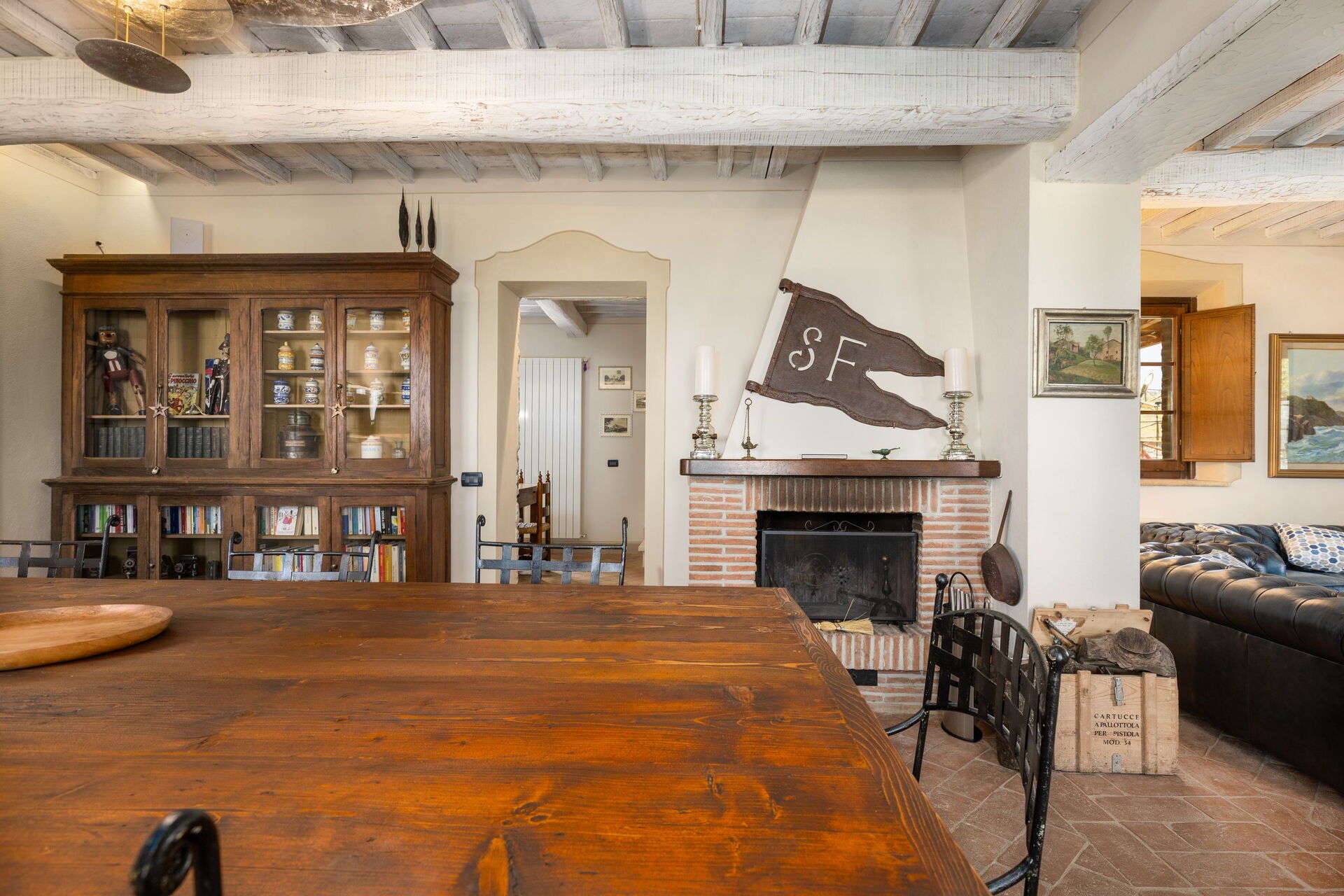 Villa San Michele keuken in Campiglia D'orcia