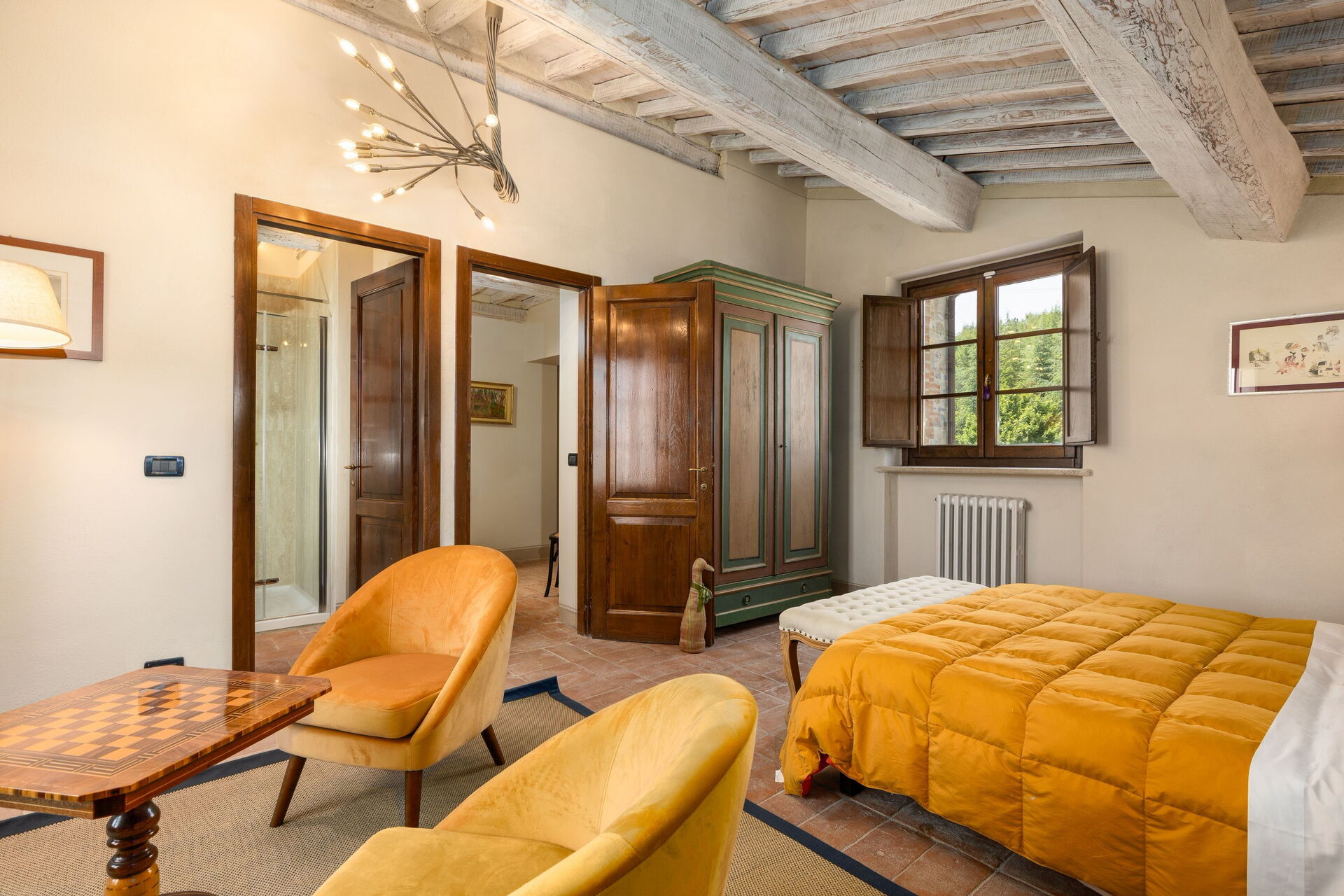 Villa San Michele badkamer in Campiglia D'orcia