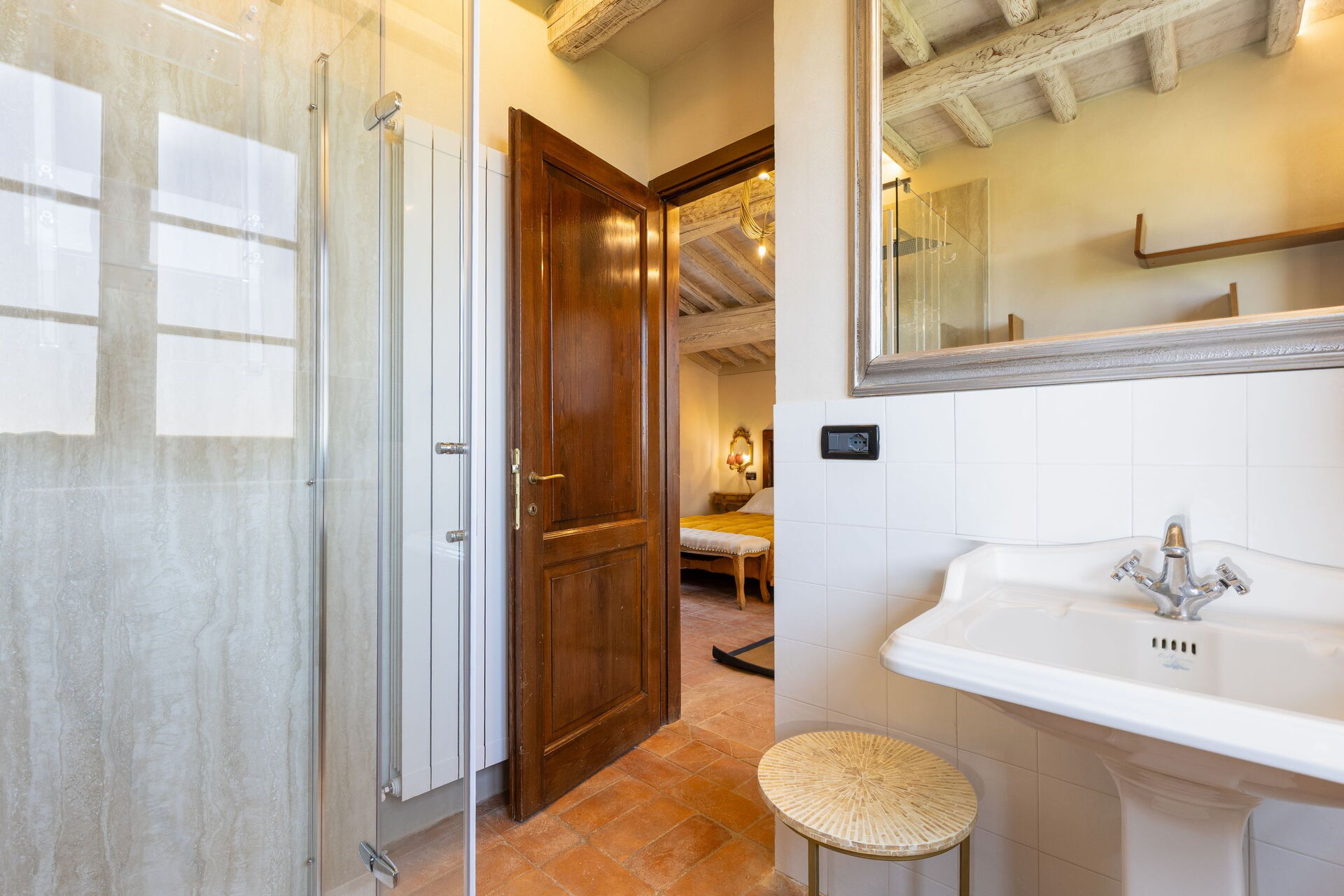 Villa San Michele keuken in Campiglia D'orcia