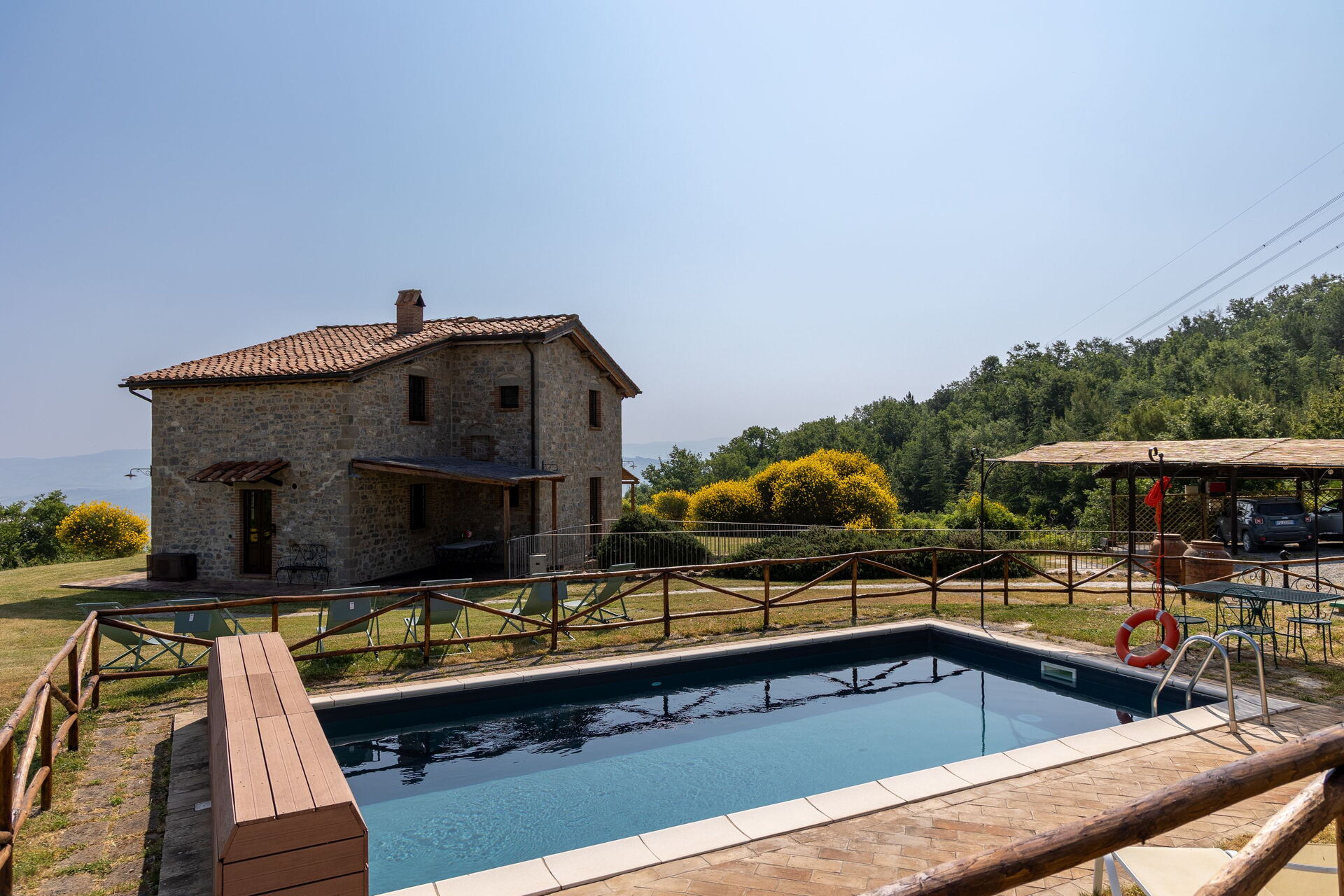 Villa San Michele badkamer in Campiglia D'orcia