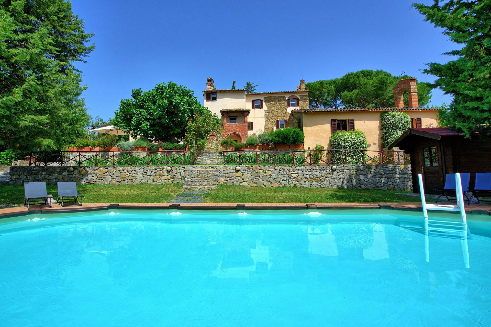 Villa Uccellaia tuin in Agello