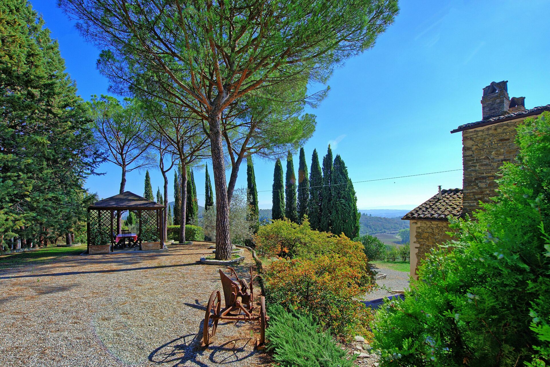 Villa Uccellaia tuin in Agello