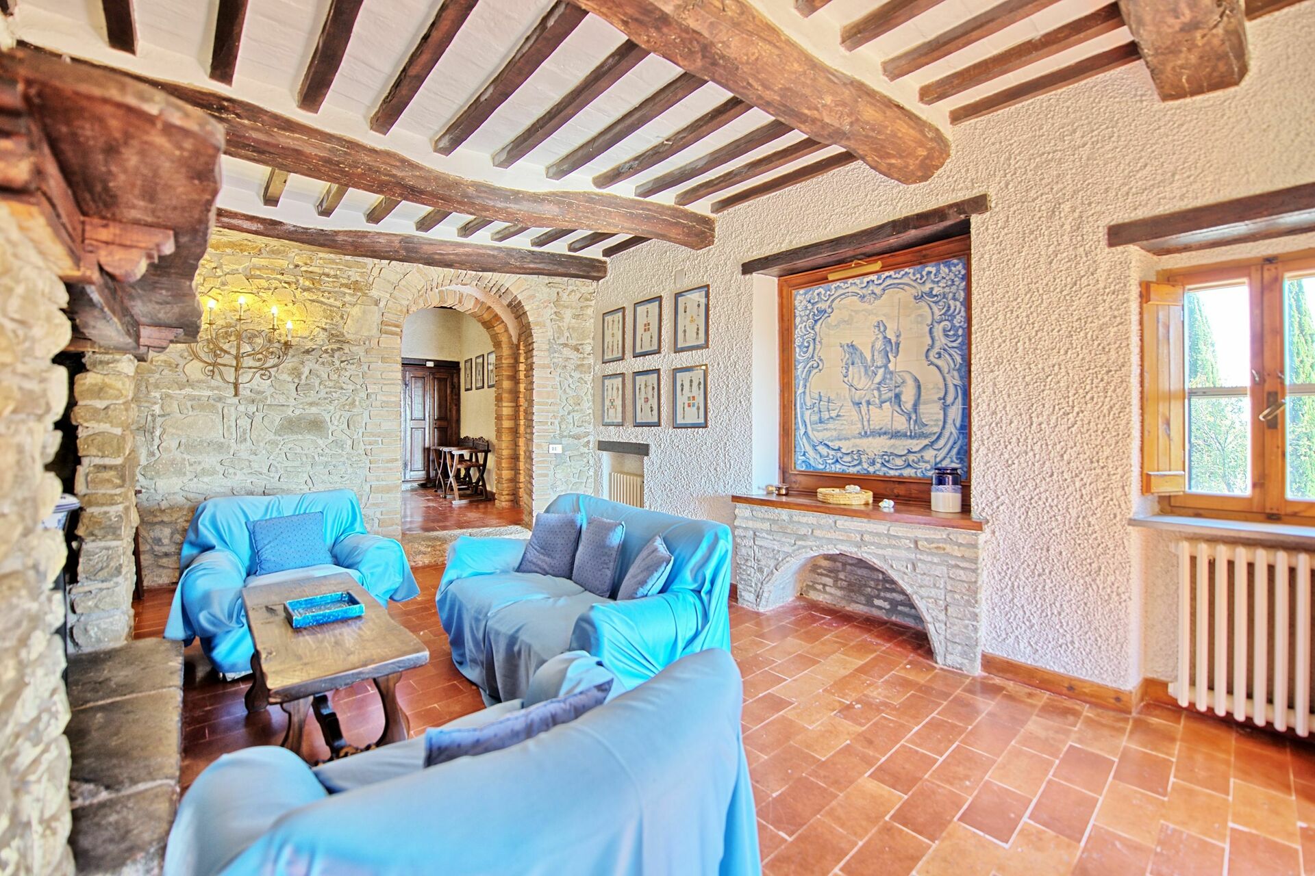 Villa Uccellaia keuken in Agello