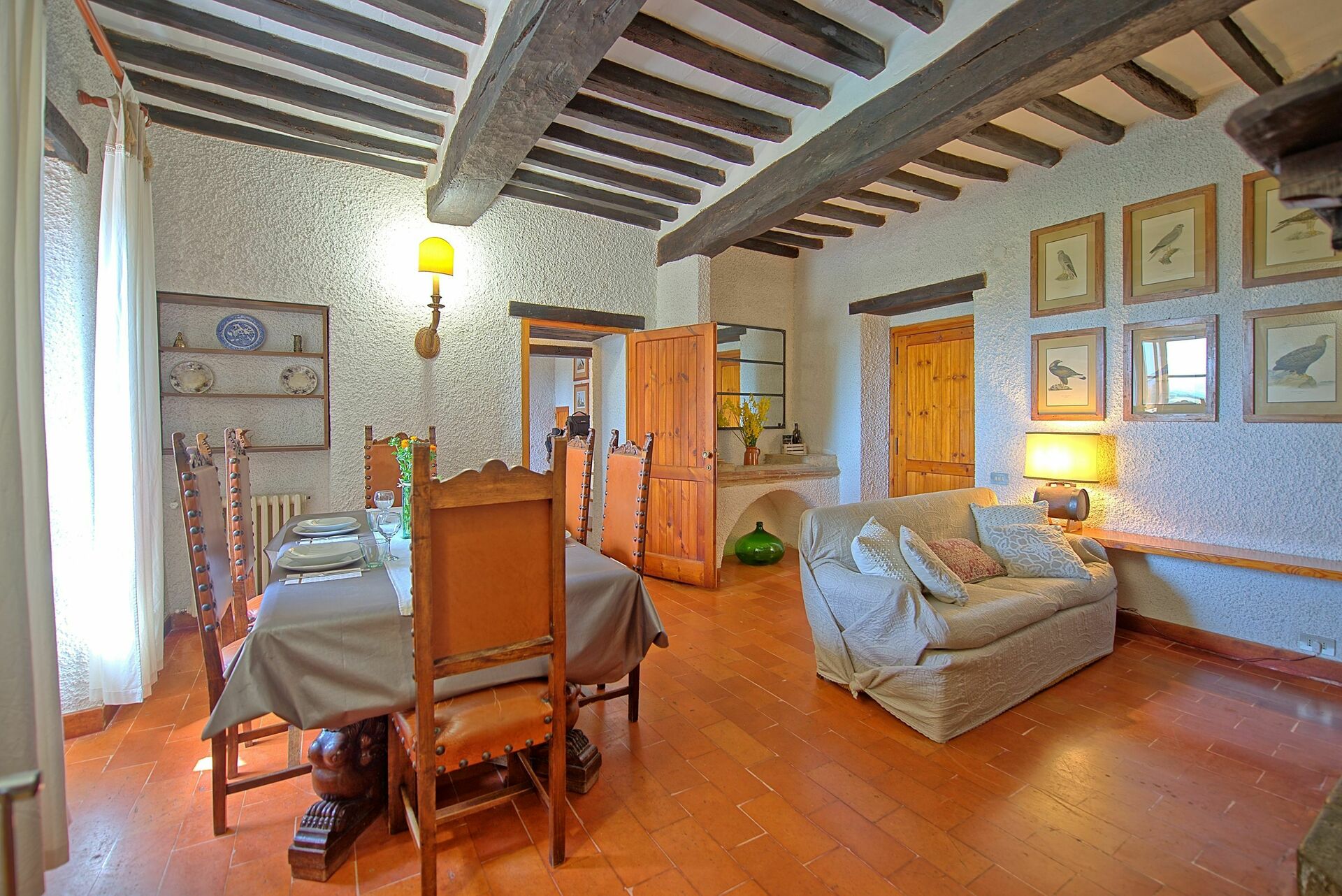 Villa Uccellaia badkamer in Agello