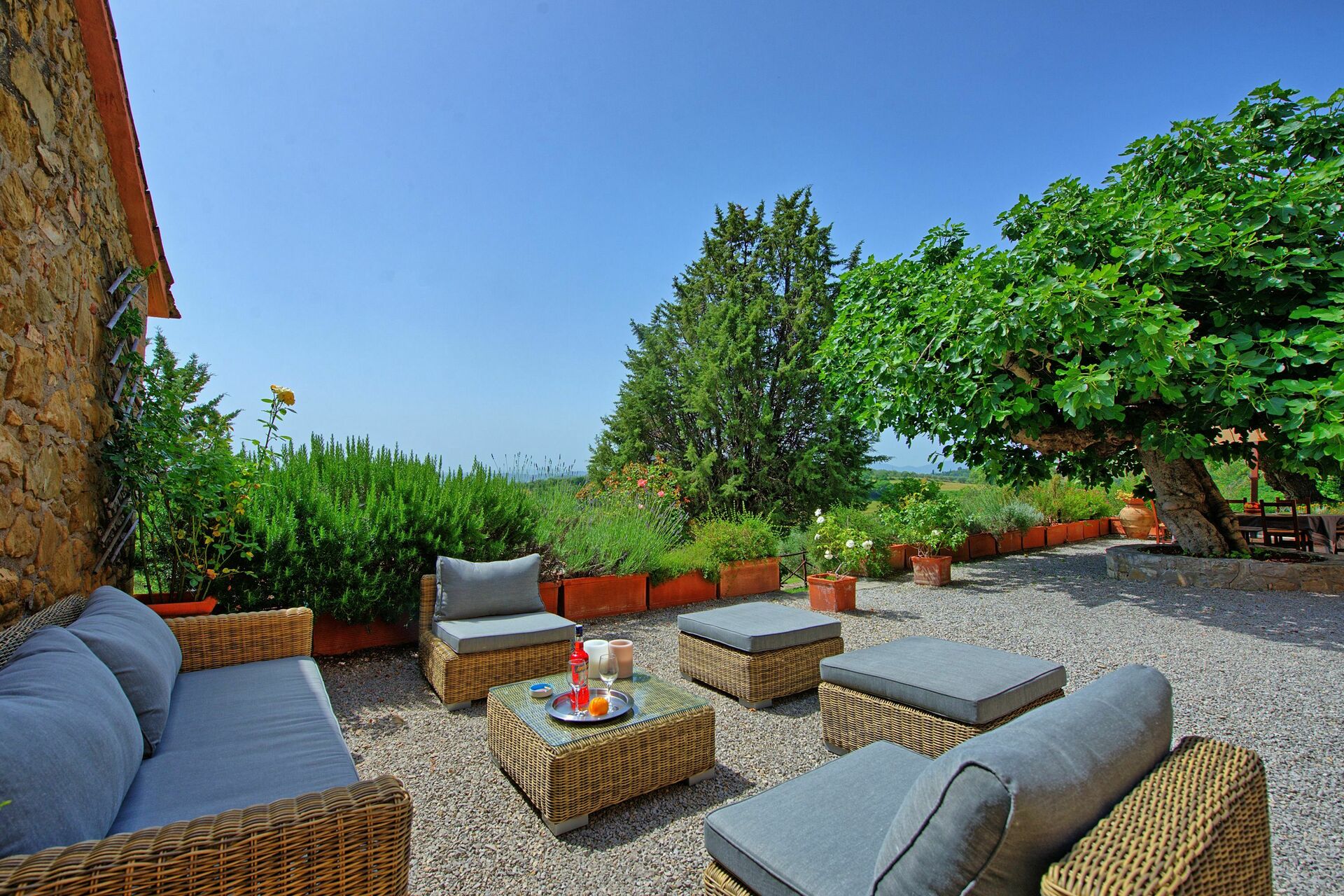 Villa Uccellaia tuin in Agello