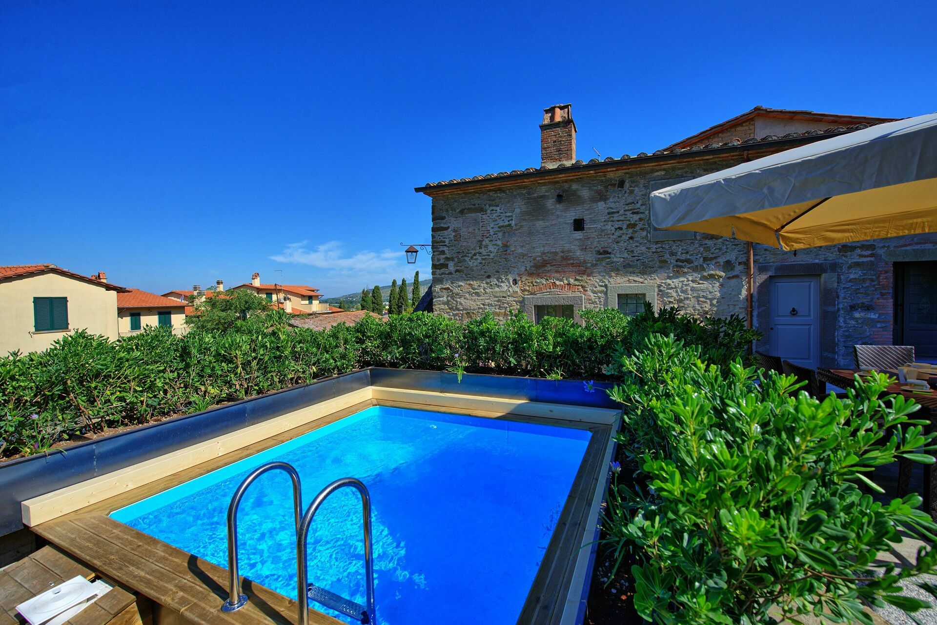 Casa La Fonte tuin in Cortona