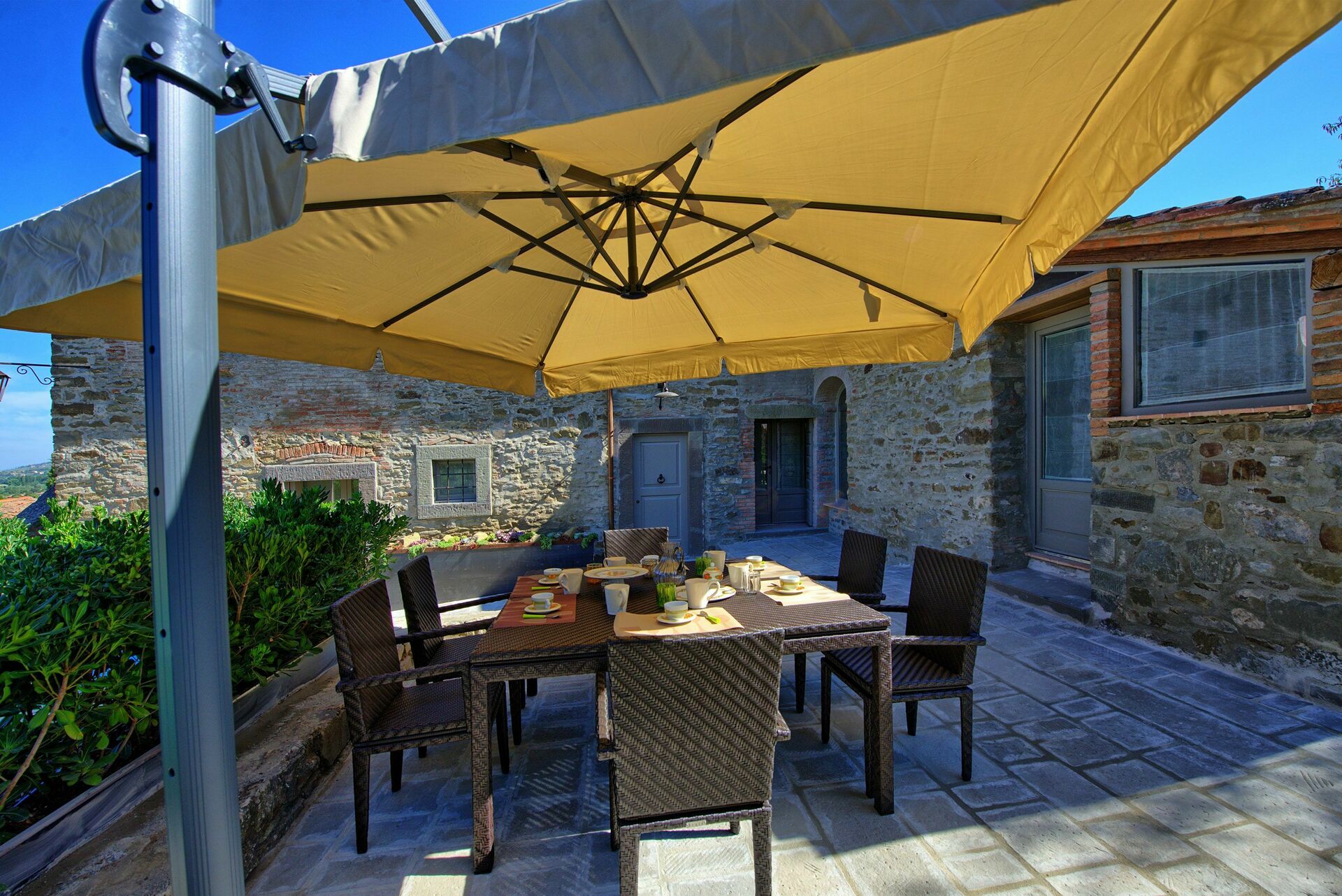 Casa La Fonte badkamer in Cortona