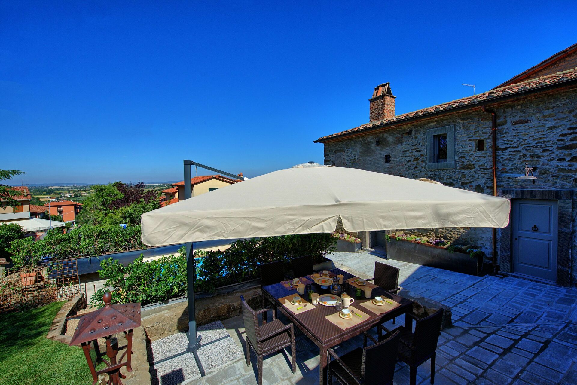 Casa La Fonte keuken in Cortona