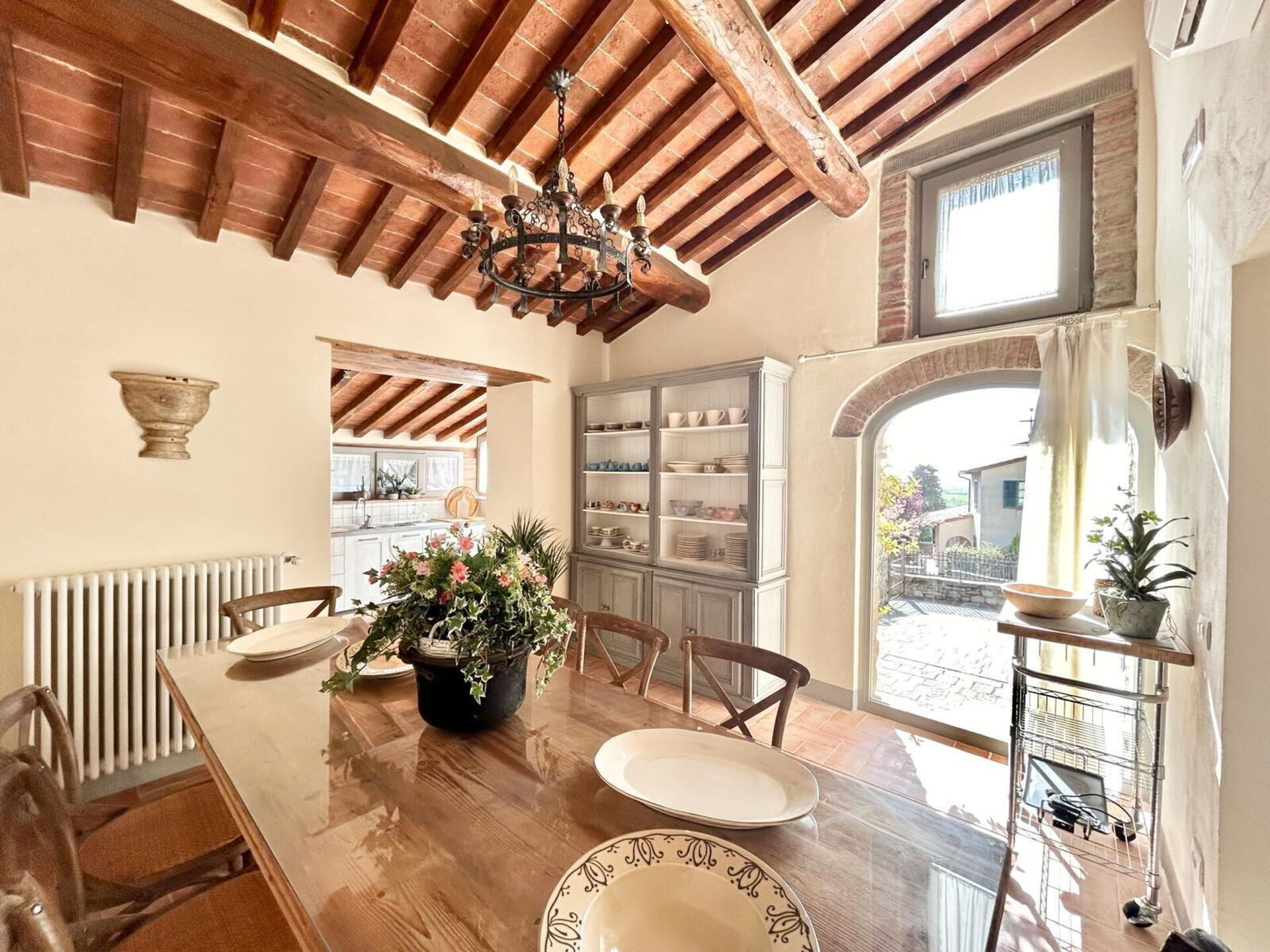 Casa La Fonte badkamer in Cortona