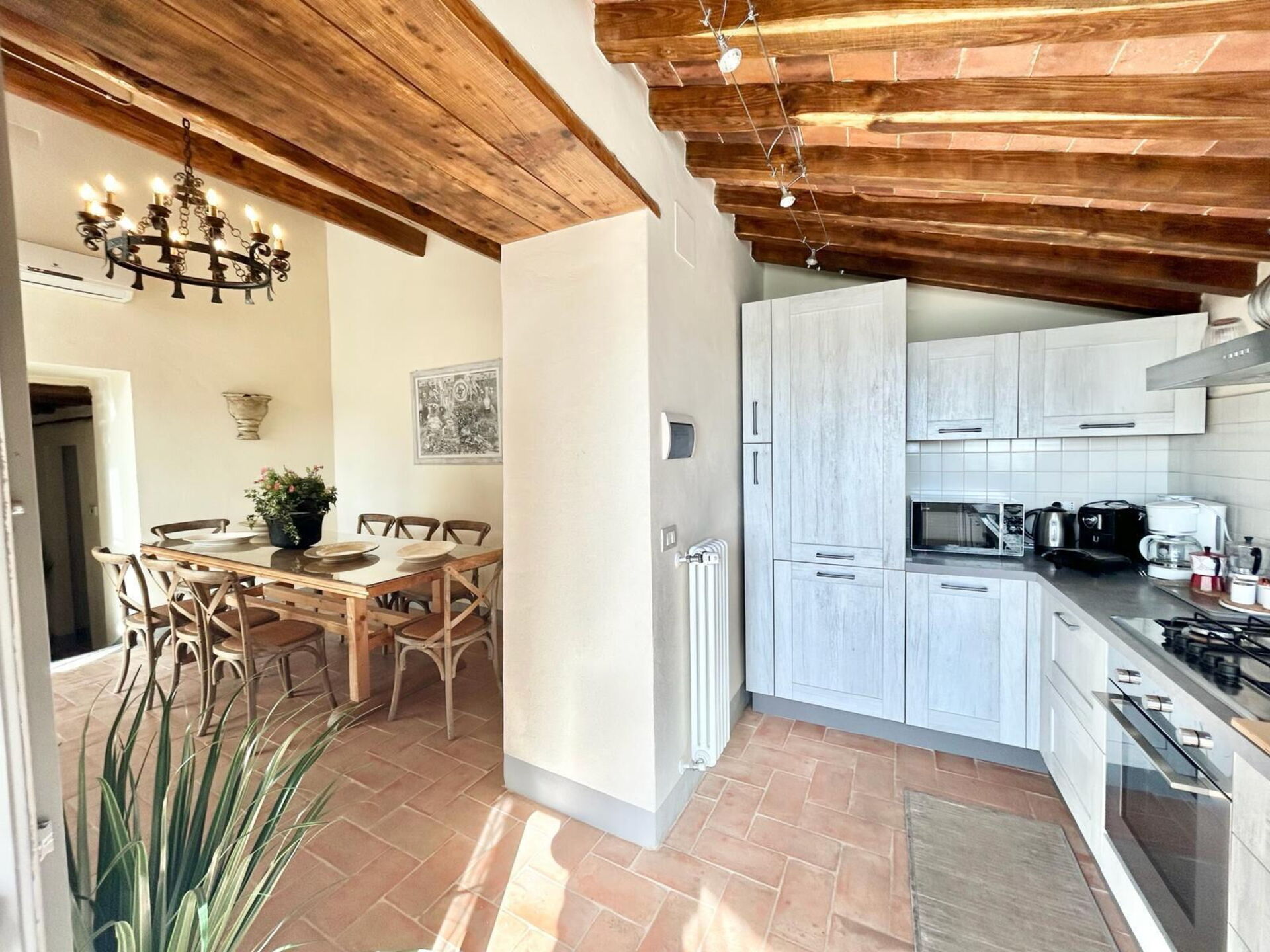 Casa La Fonte keuken in Cortona