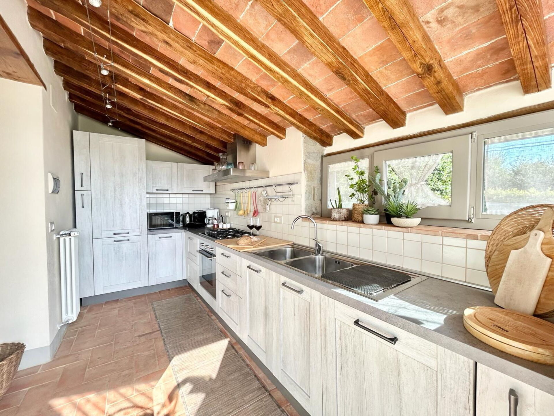 Casa La Fonte tuin in Cortona