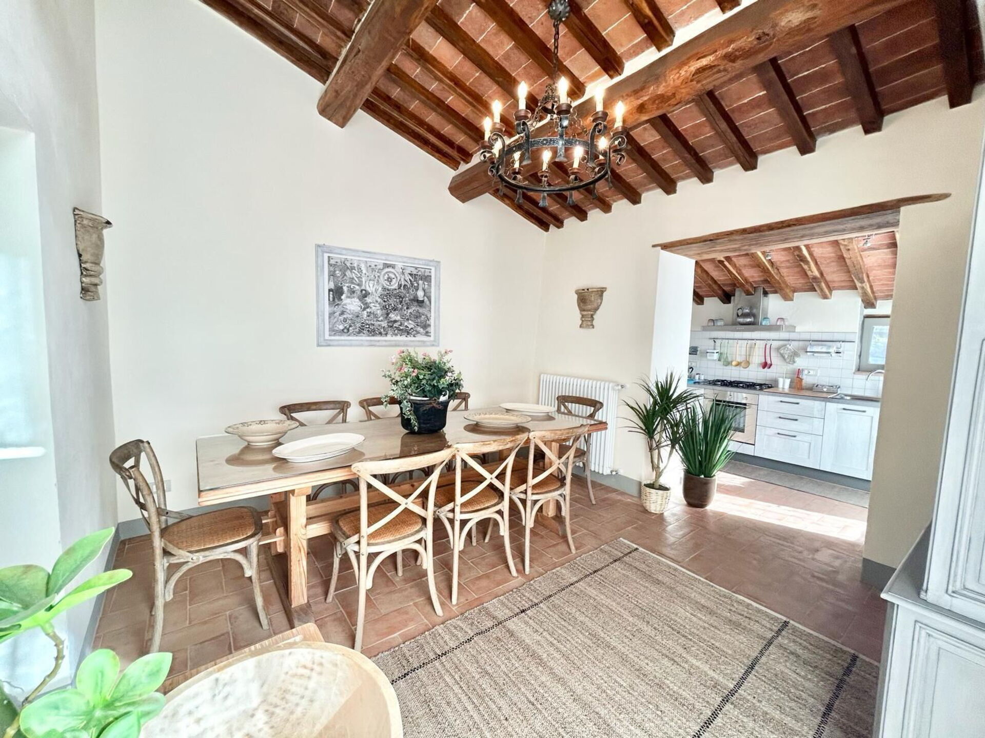 Casa La Fonte badkamer in Cortona