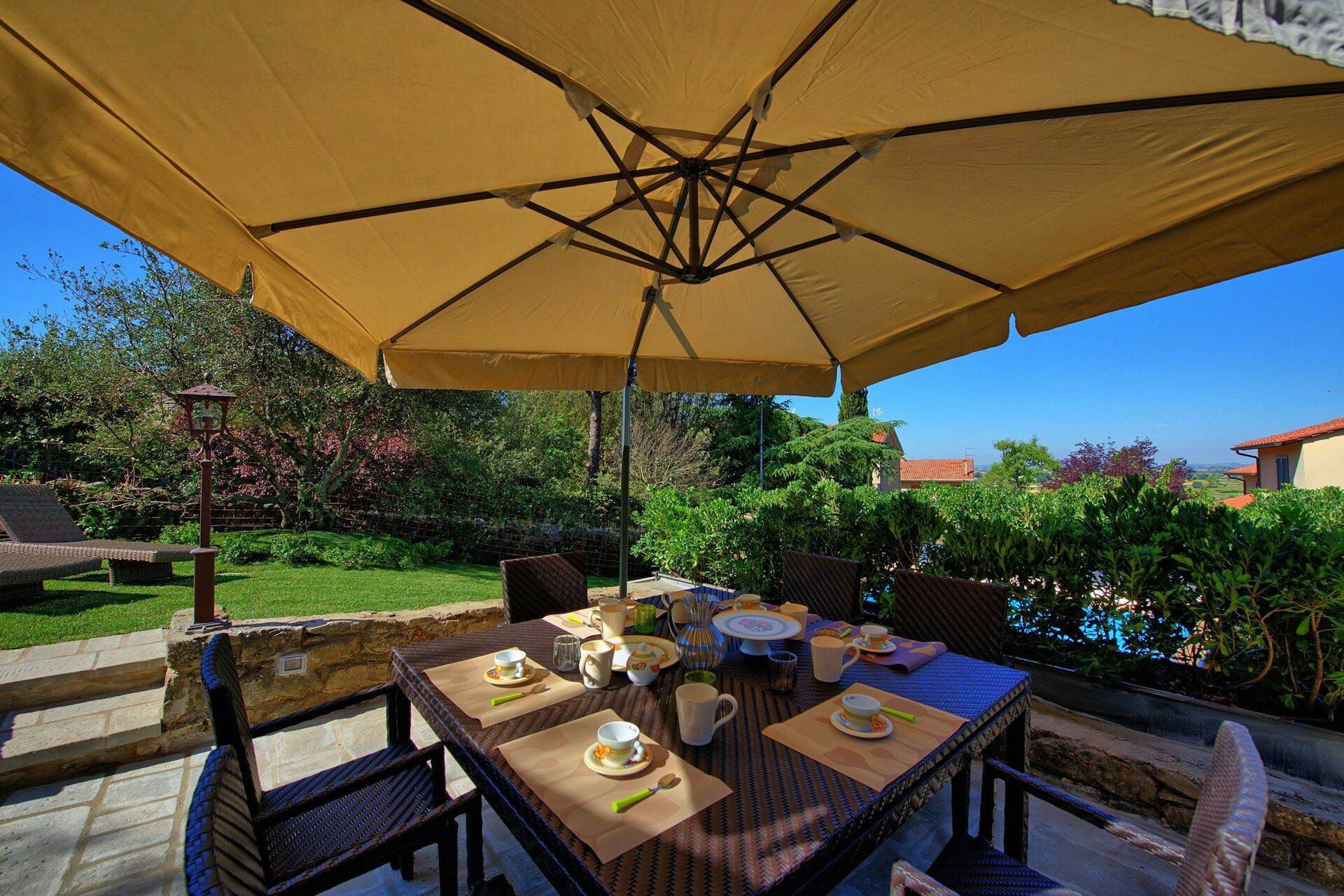 Casa La Fonte keuken in Cortona