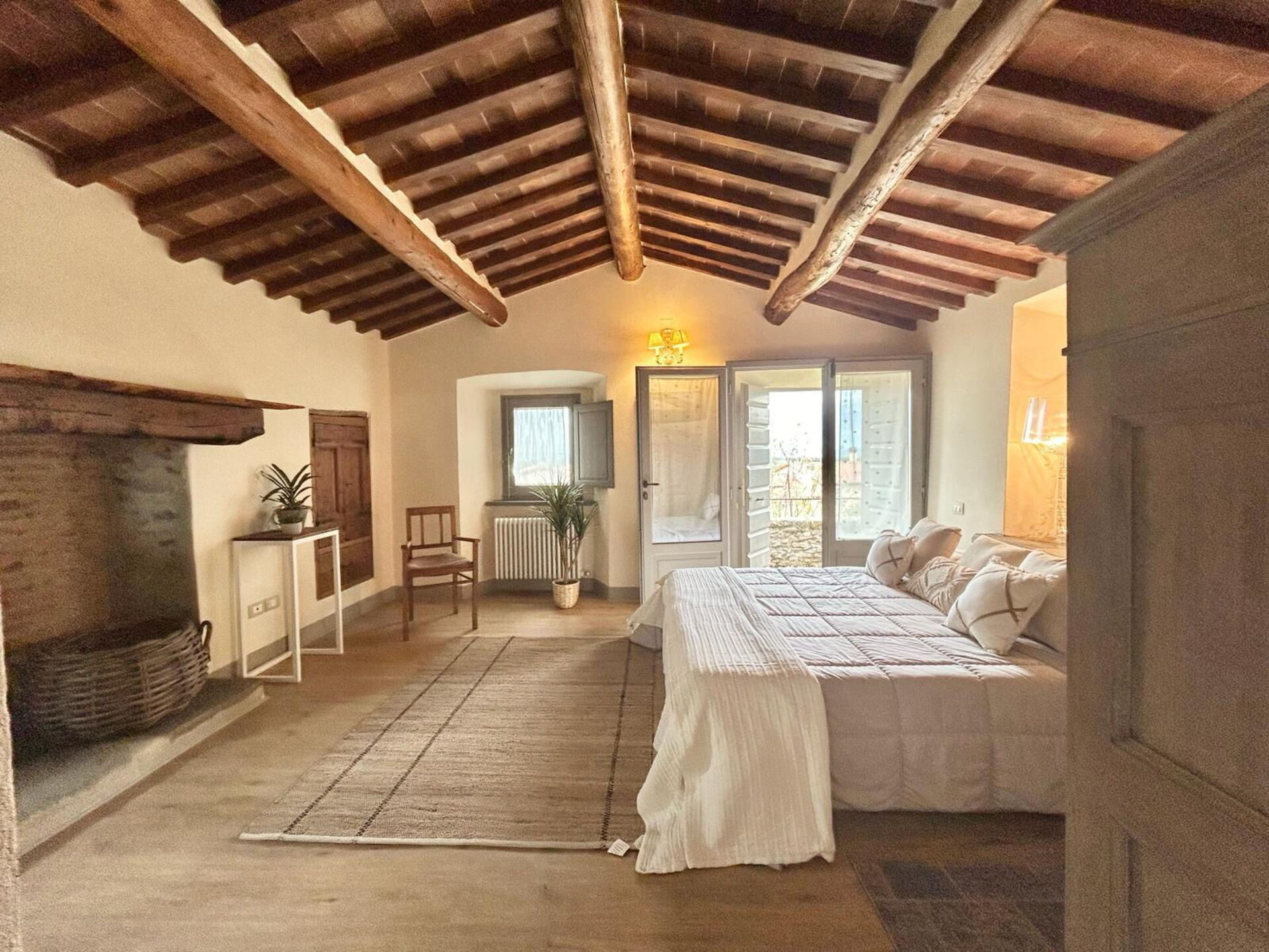 Casa La Fonte slaapkamer in Cortona