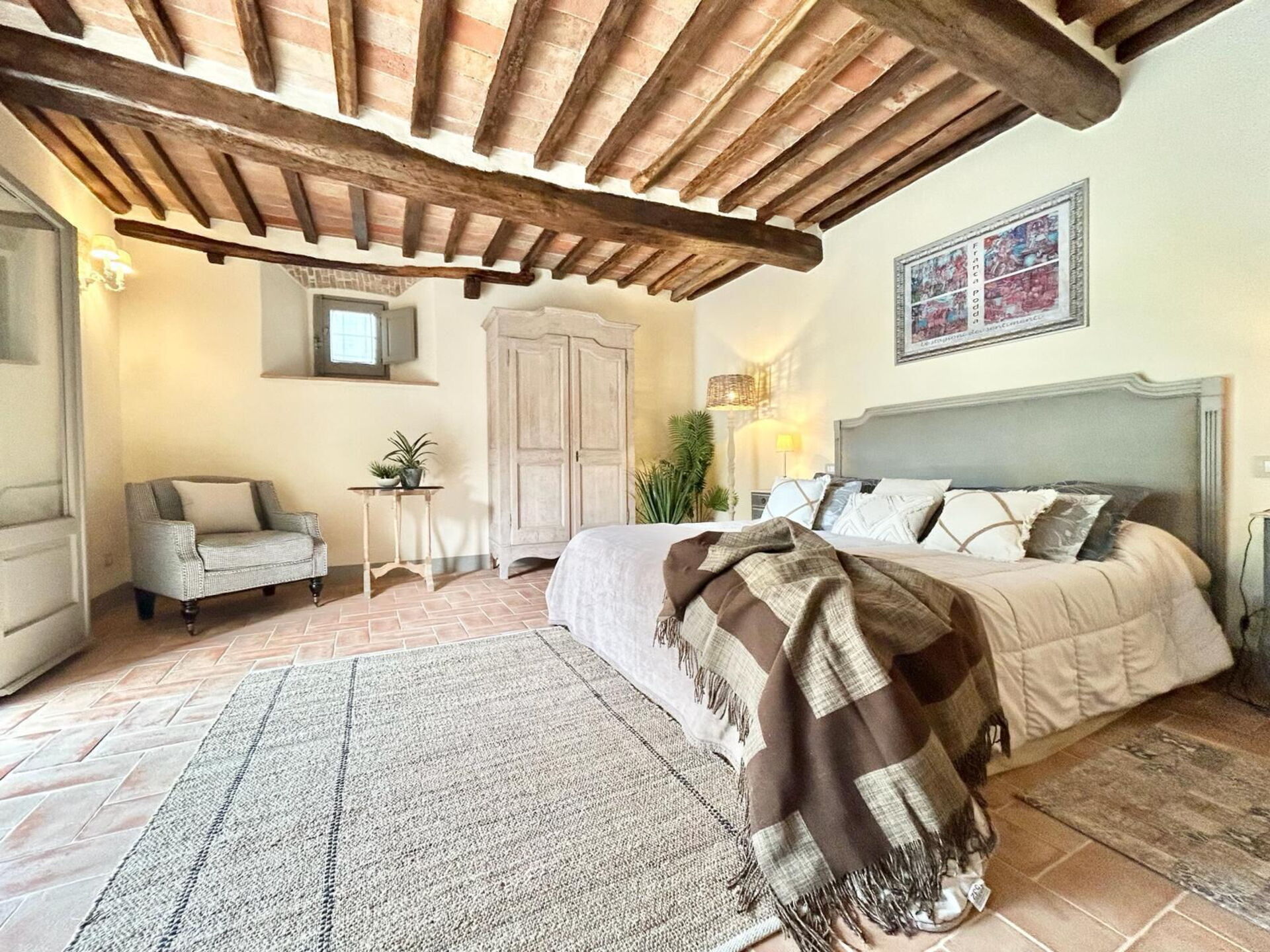 Casa La Fonte badkamer in Cortona