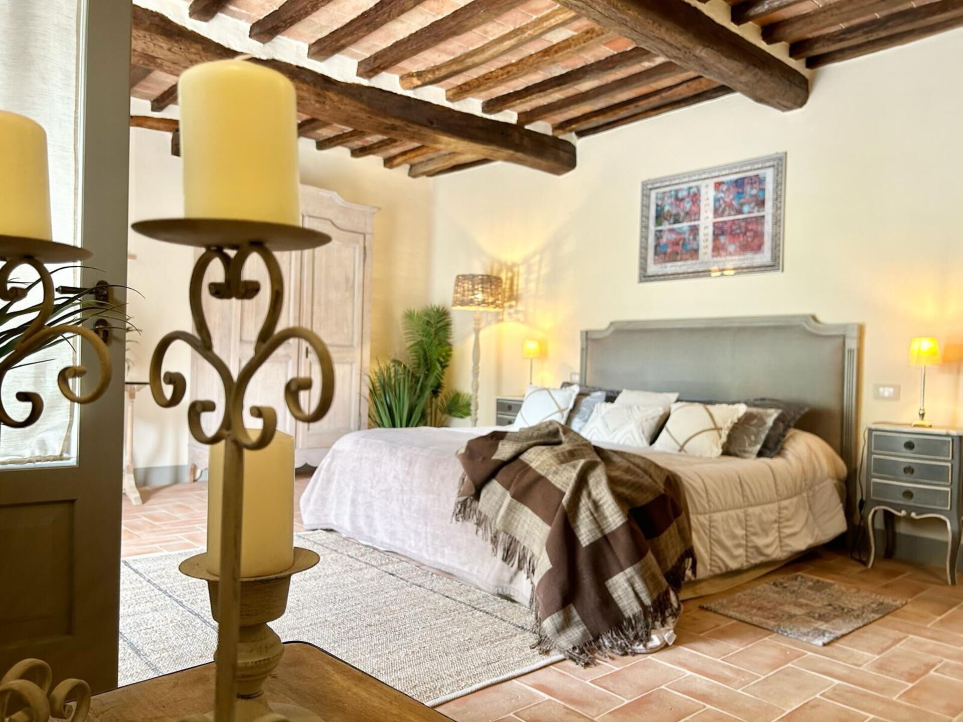 Casa La Fonte tuin in Cortona