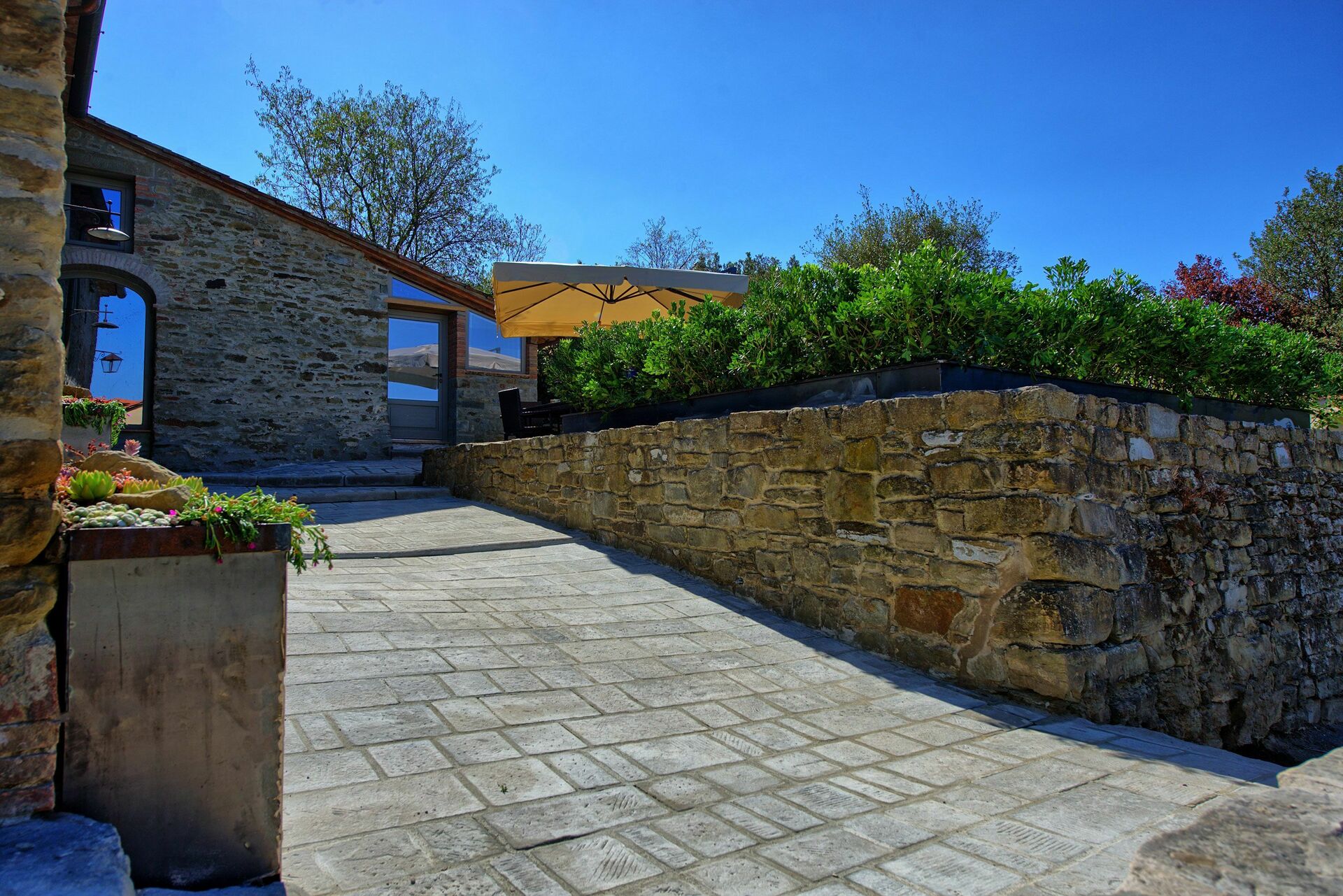 Casa La Fonte badkamer in Cortona