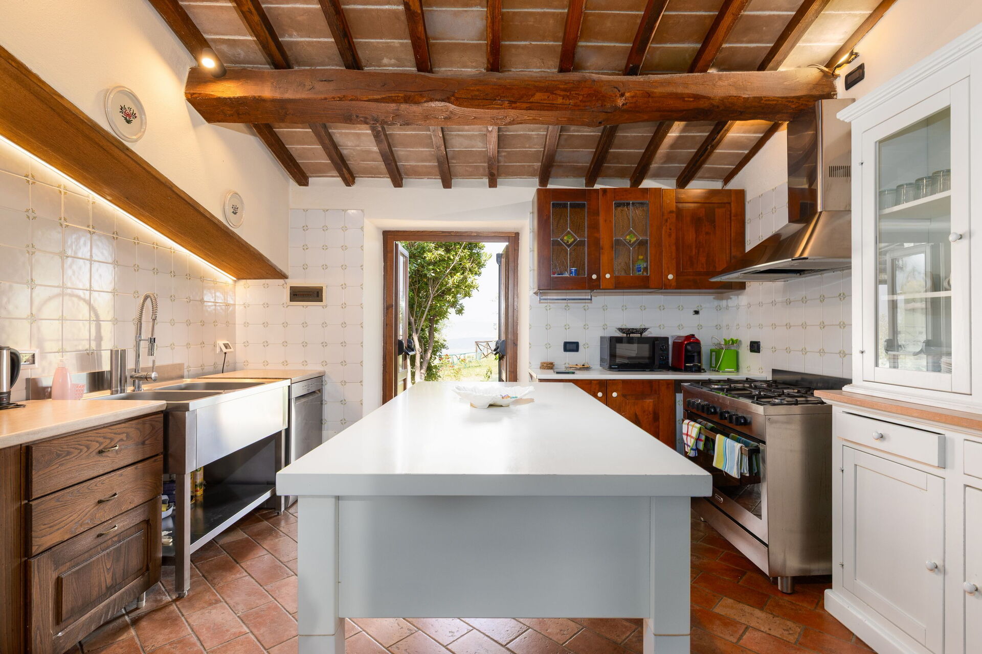 Casale Santa Francesca keuken in Campiglia D'orcia