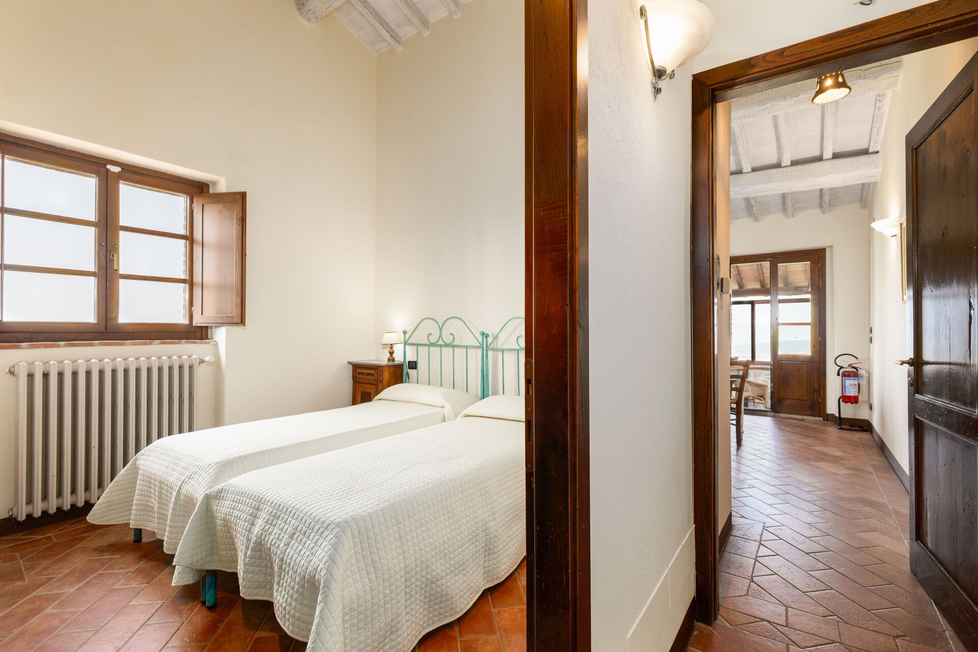 Casale Santa Francesca slaapkamer in Campiglia D'orcia