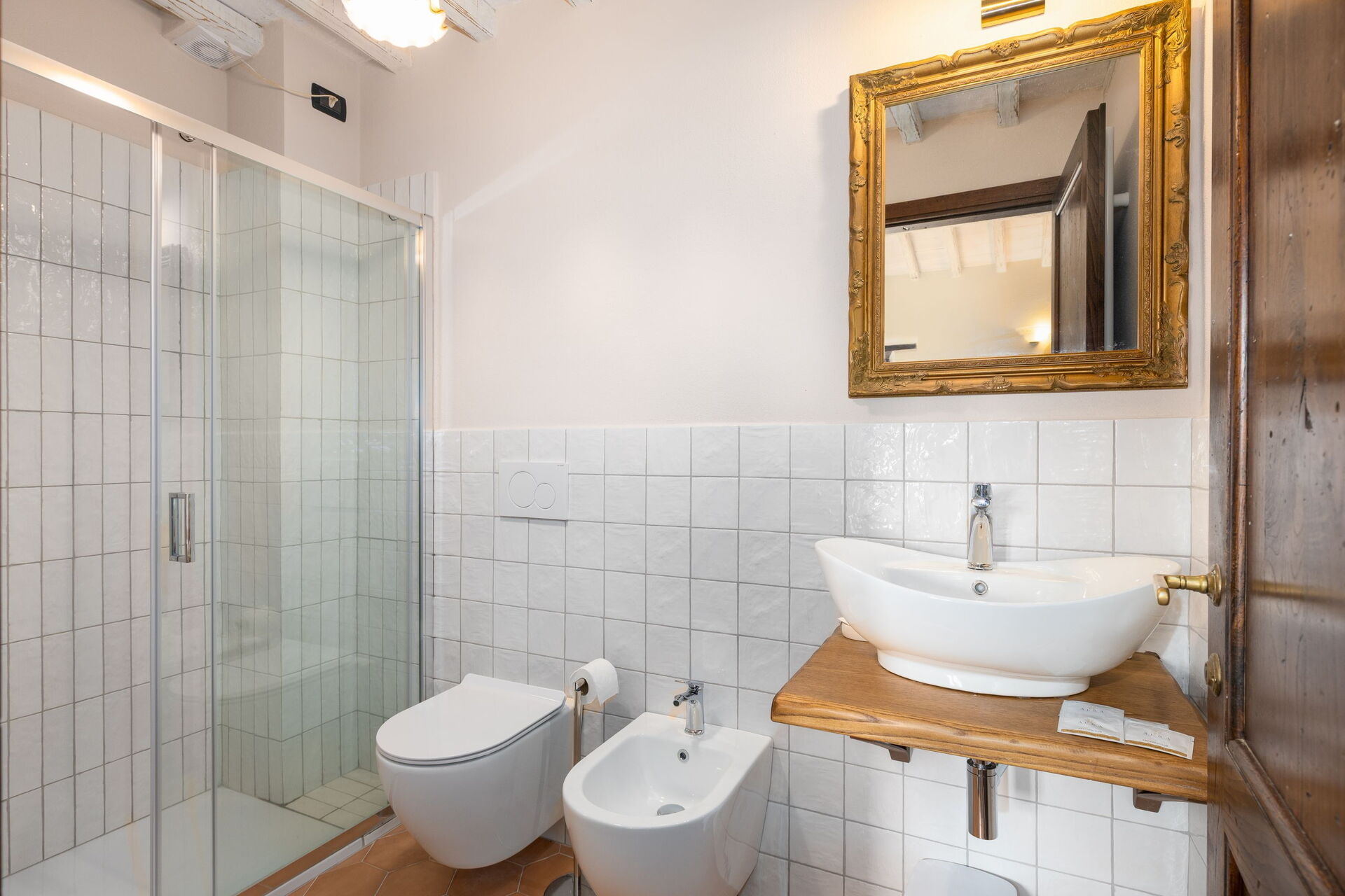 Casale Santa Francesca slaapkamer in Campiglia D'orcia