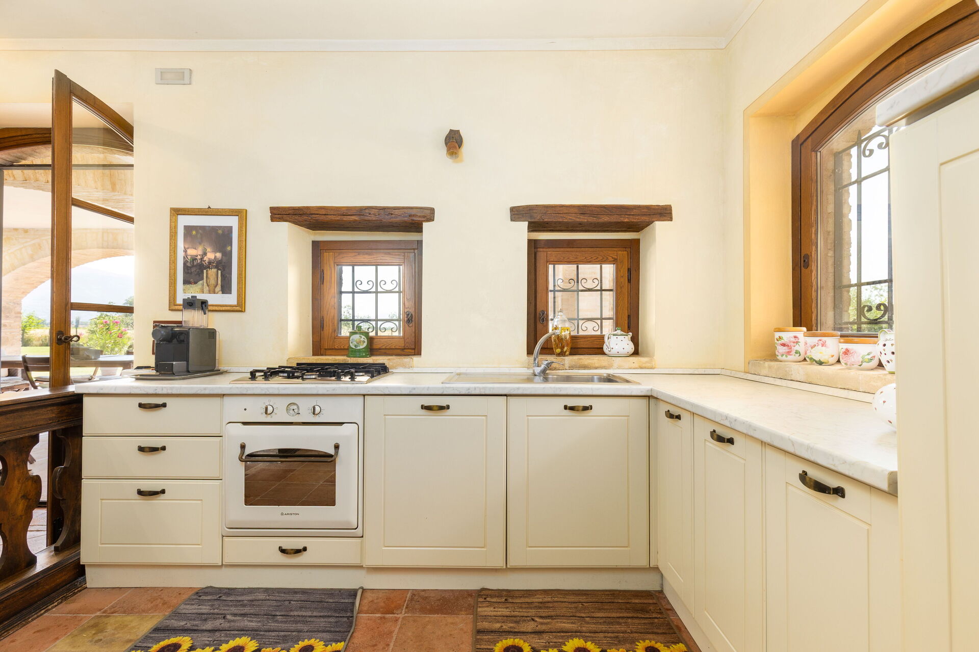 Villa Assisi keuken in Santa Maria Degli Angeli