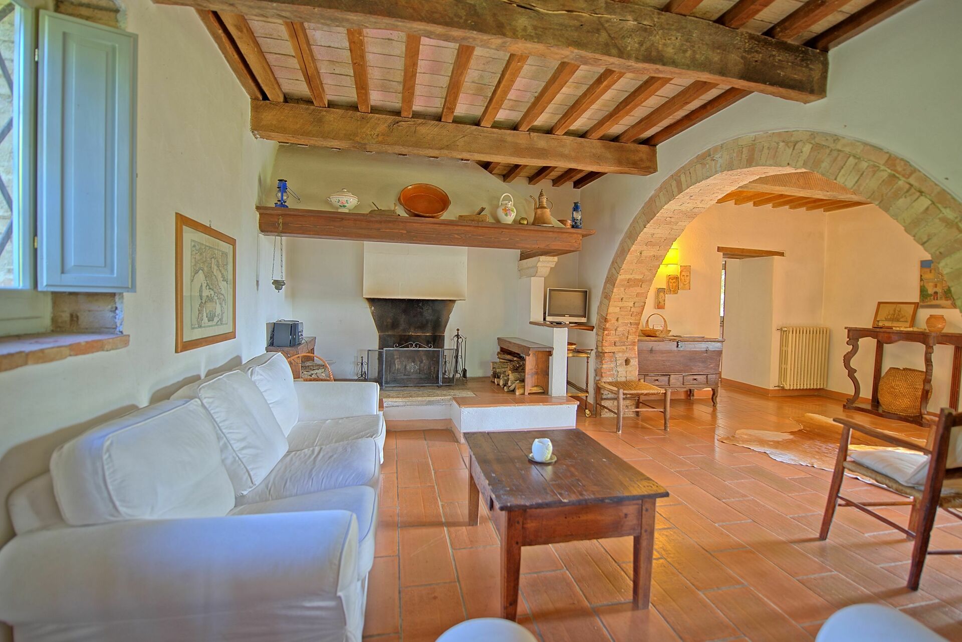 Villa Gualchiere tuin in San Casciano Dei Bagni