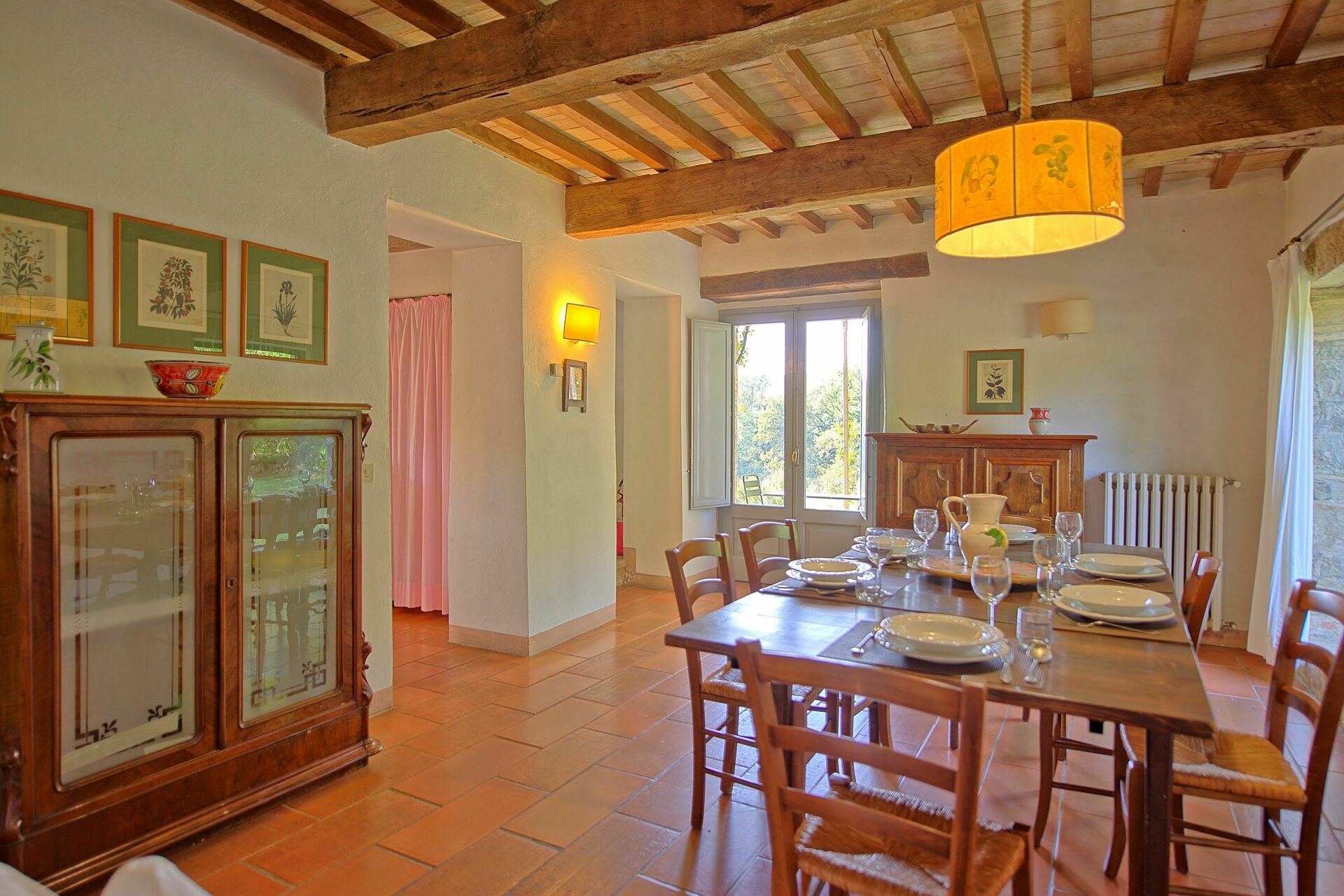 Villa Gualchiere keuken in San Casciano Dei Bagni