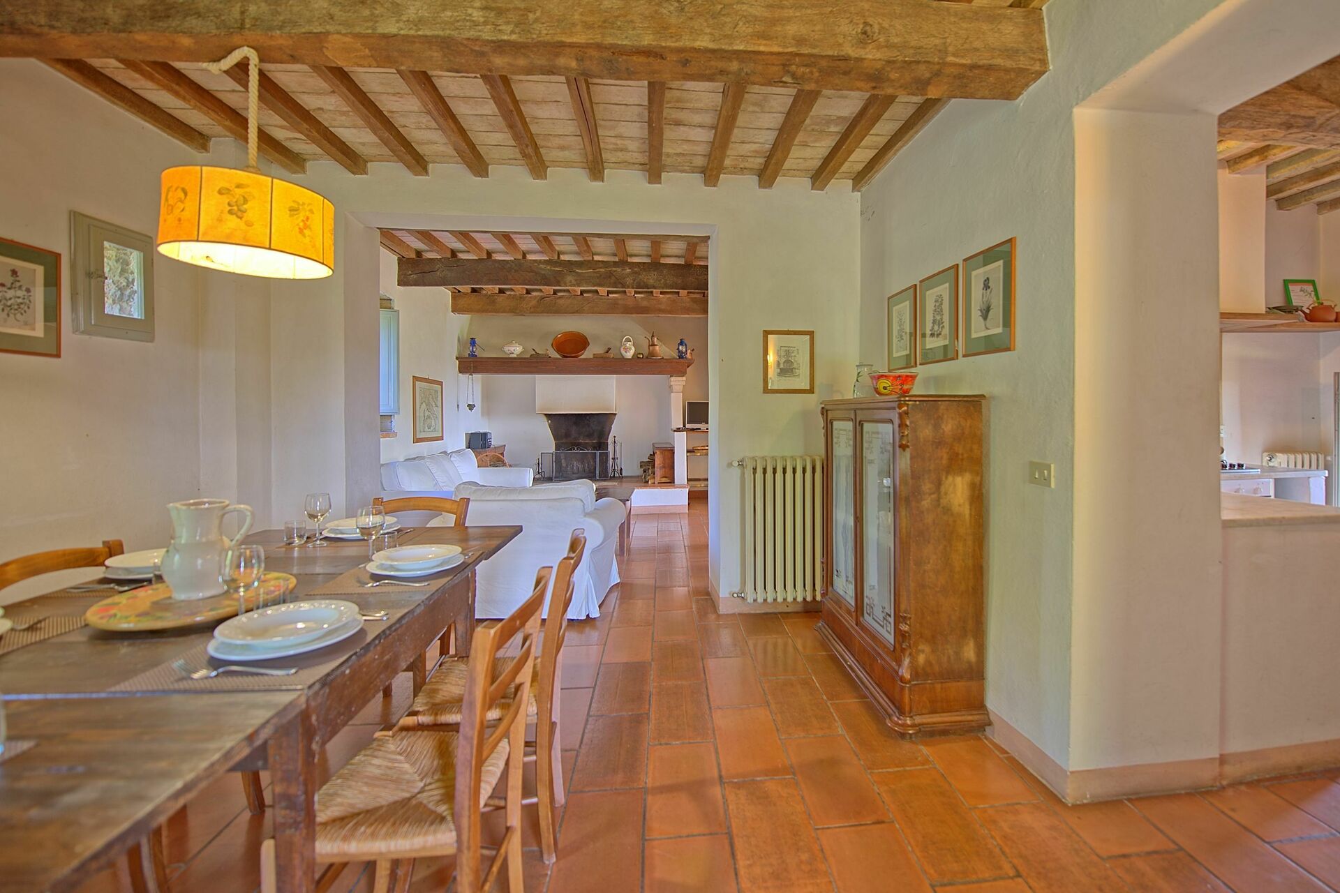 Villa Gualchiere interieur in San Casciano Dei Bagni