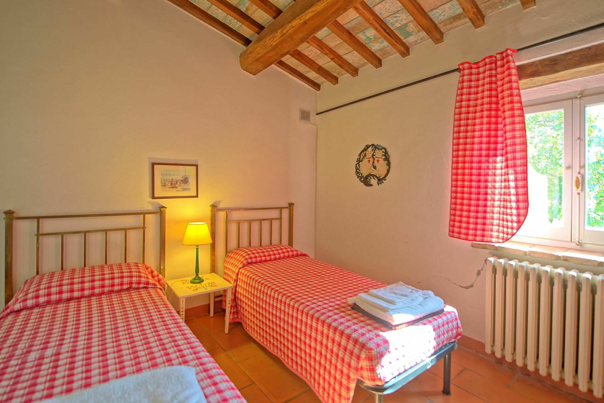 Villa Gualchiere badkamer in San Casciano Dei Bagni