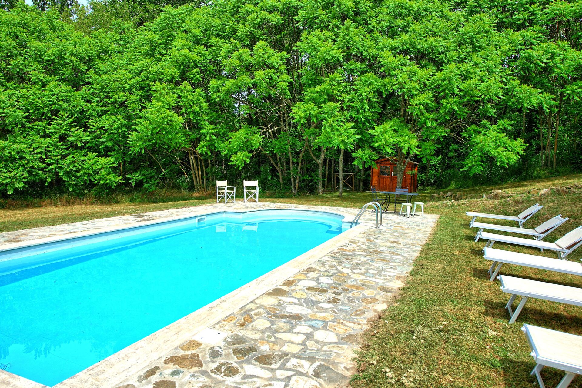 Villa Gualchiere badkamer in San Casciano Dei Bagni