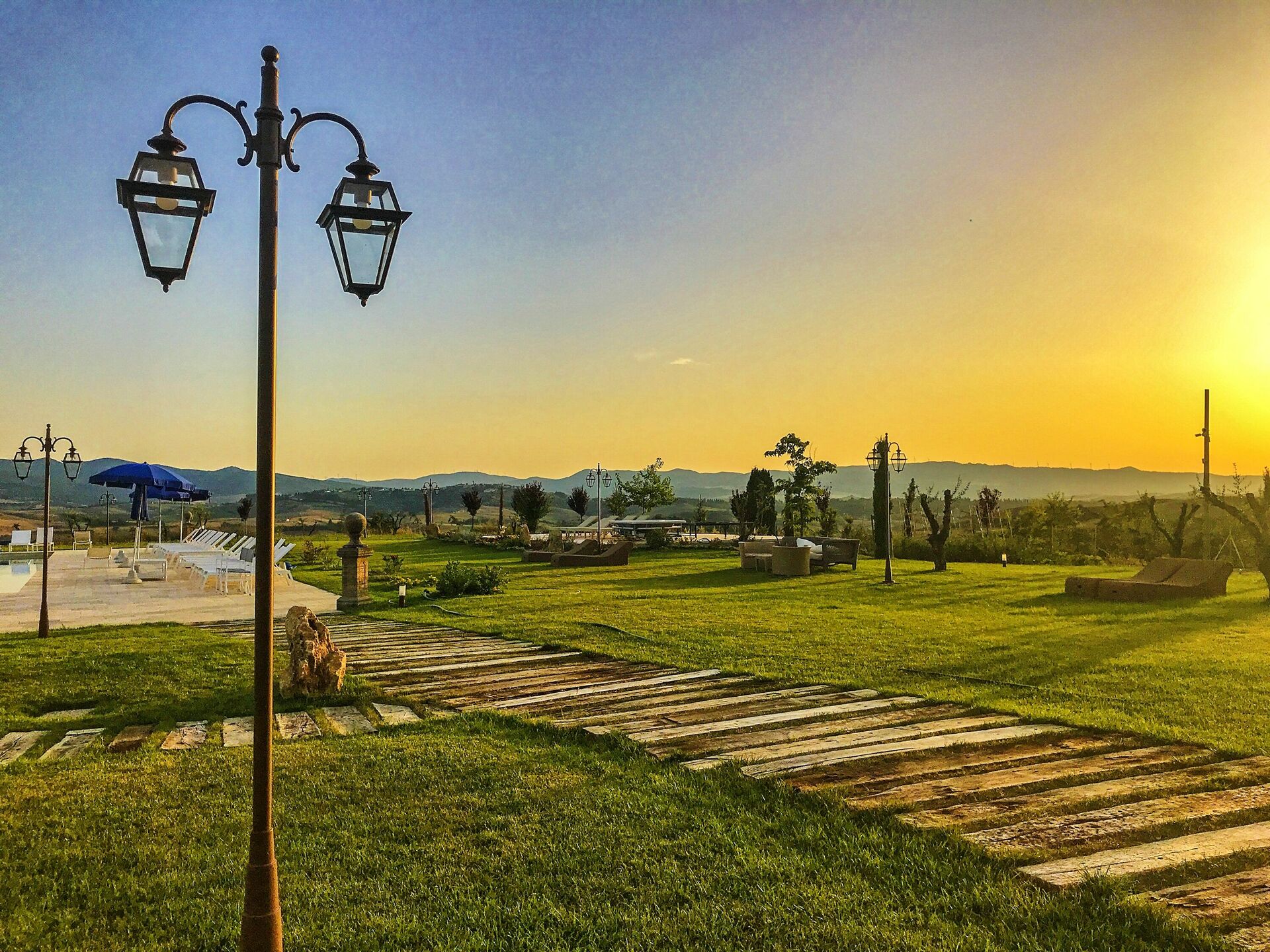 Villa Massimiliano tuin in Lajatico