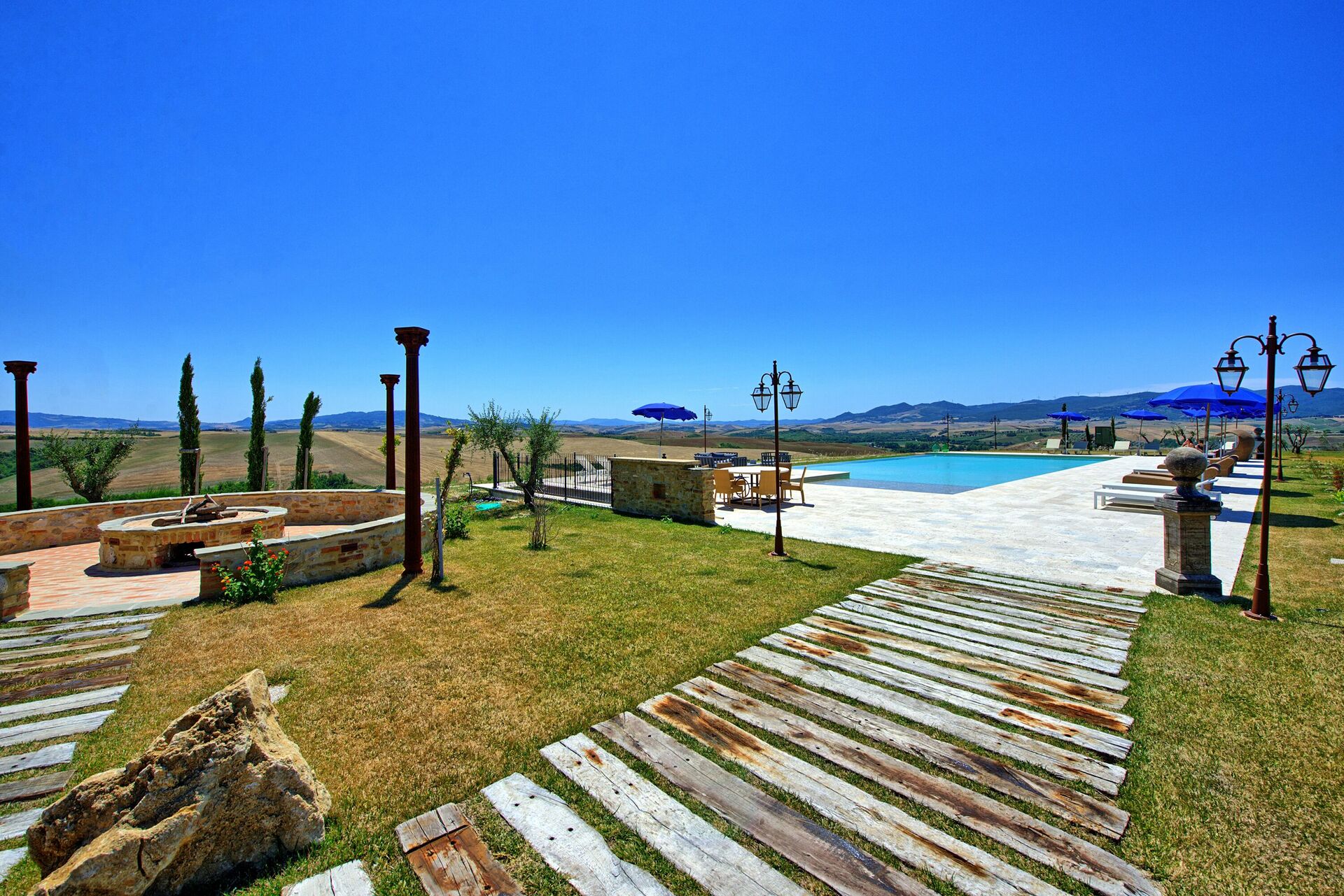 Villa Massimiliano slaapkamer in Lajatico