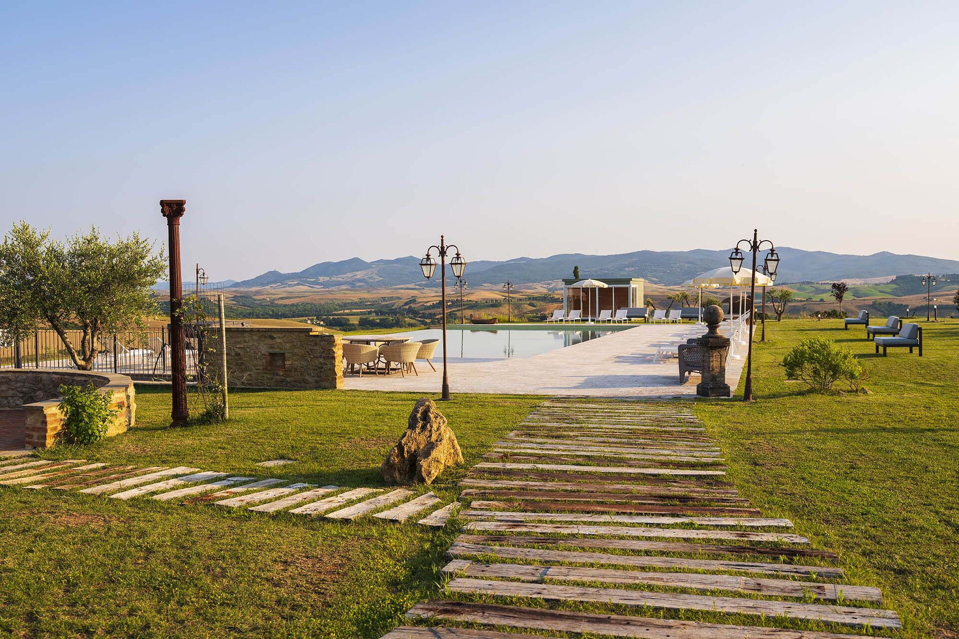 Villa Massimiliano keuken in Lajatico