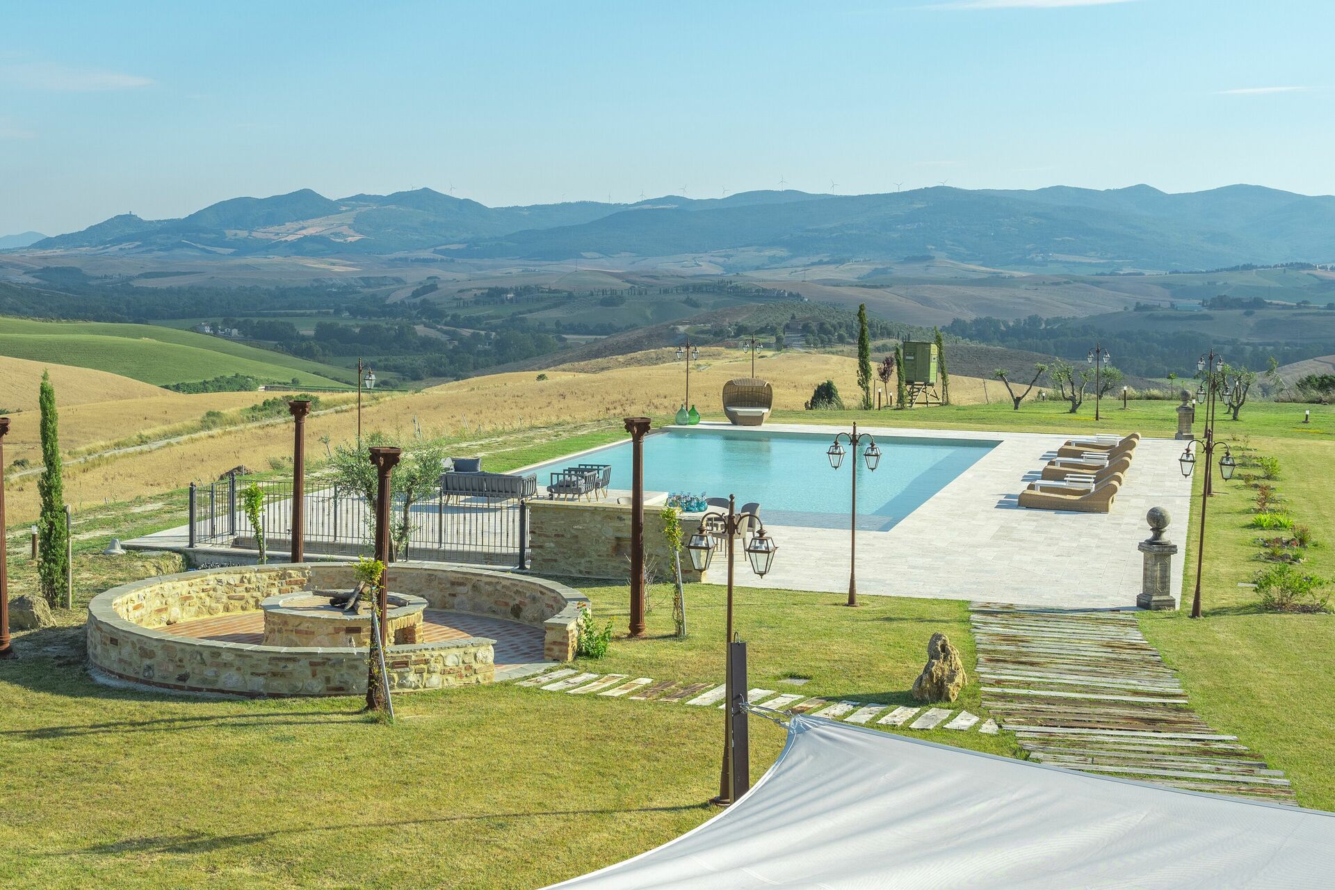 Villa Massimiliano slaapkamer in Lajatico