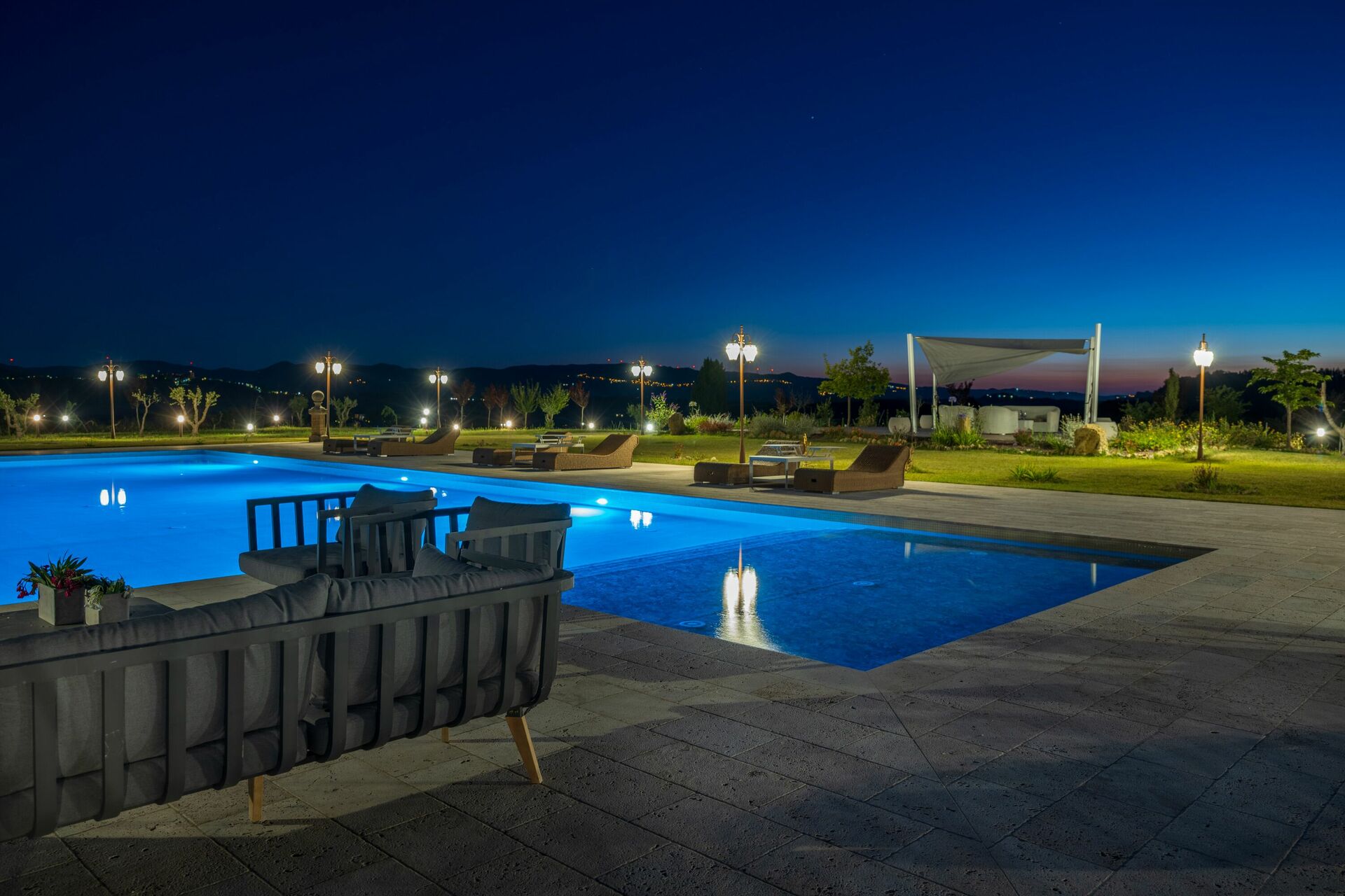 Villa Massimiliano keuken in Lajatico