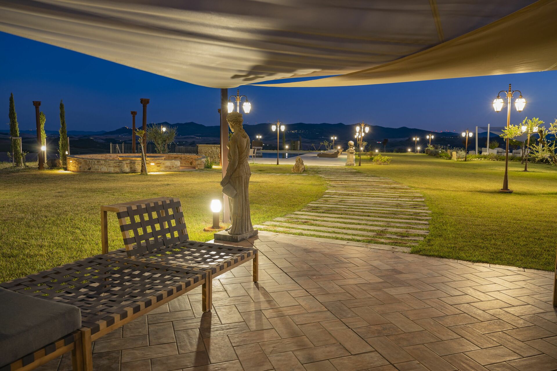 Villa Massimiliano tuin in Lajatico