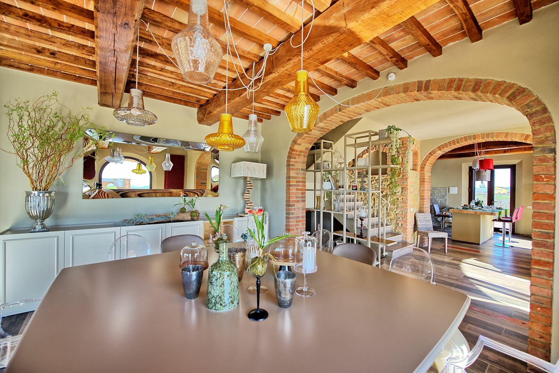 Villa Massimiliano badkamer in Lajatico