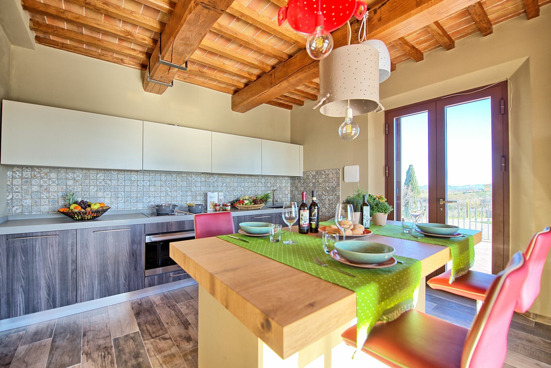 Villa Massimiliano tuin in Lajatico