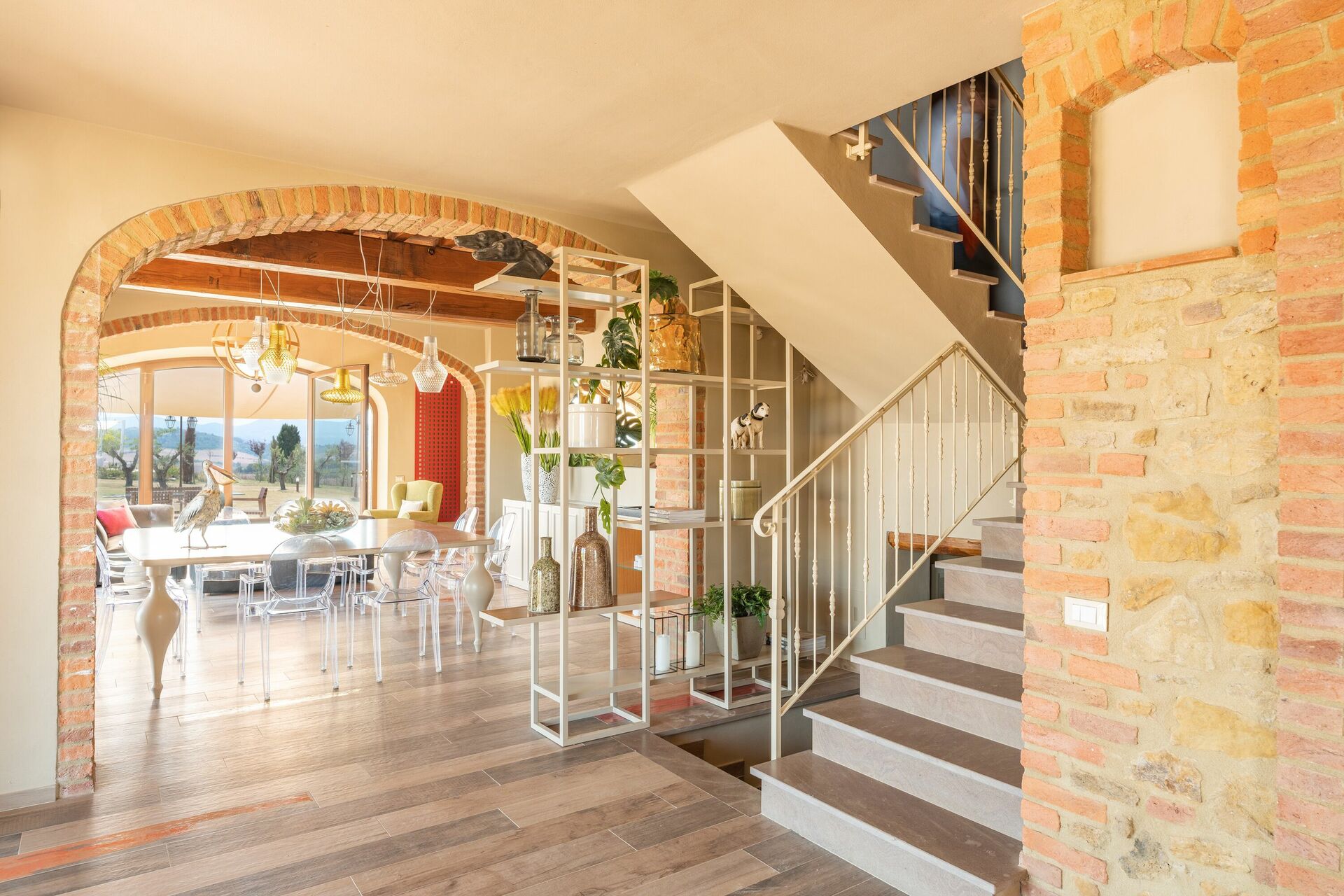 Villa Massimiliano keuken in Lajatico