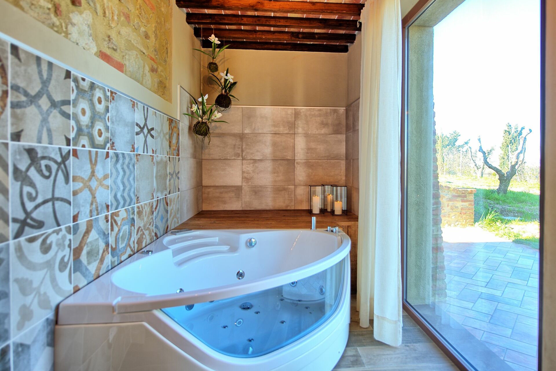 Villa Massimiliano keuken in Lajatico