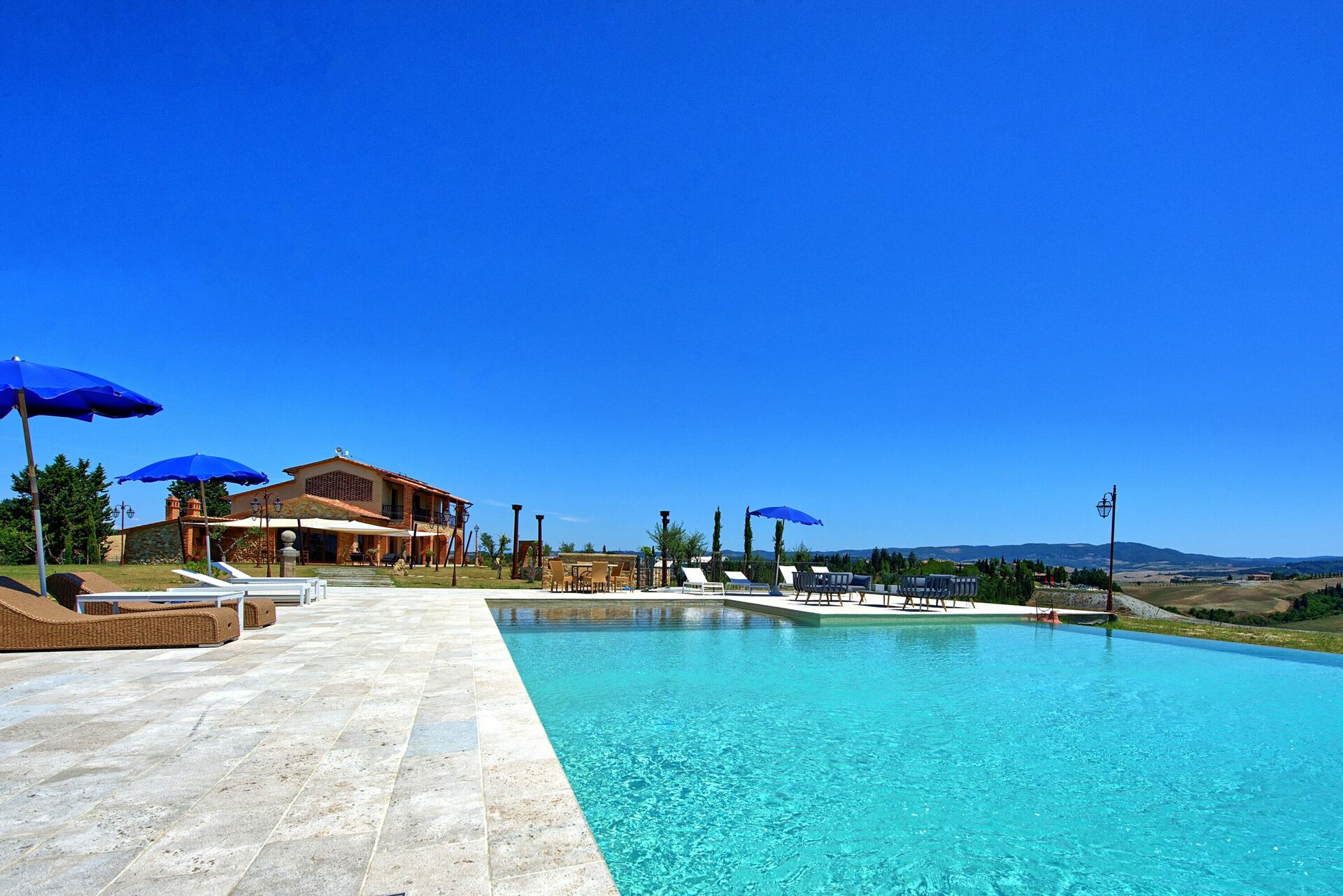 Villa Massimiliano slaapkamer in Lajatico