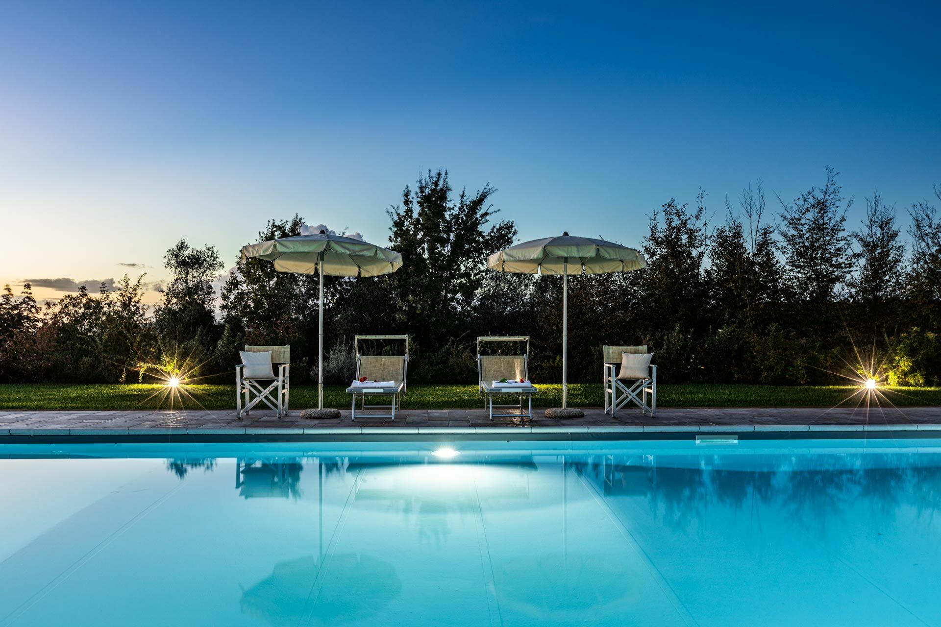 Villa Bonriposo tuin in Legoli