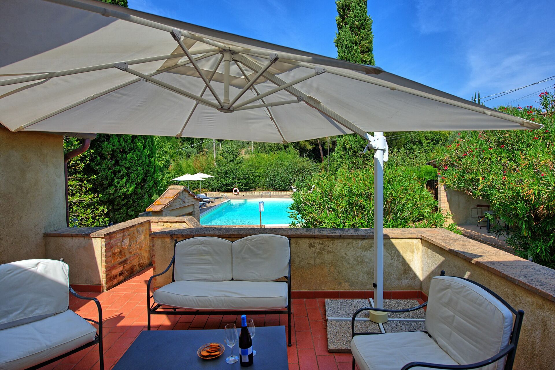 Villa Panizzi slaapkamer in San Gimignano