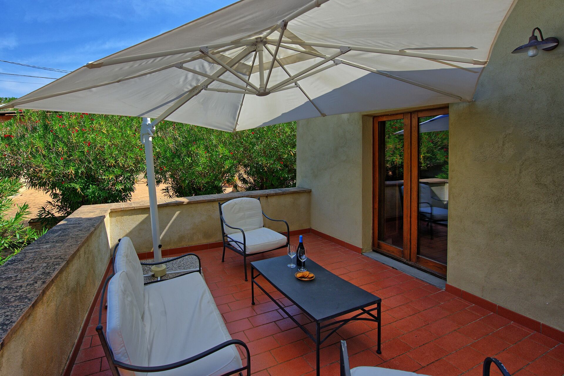 Villa Panizzi tuin in San Gimignano