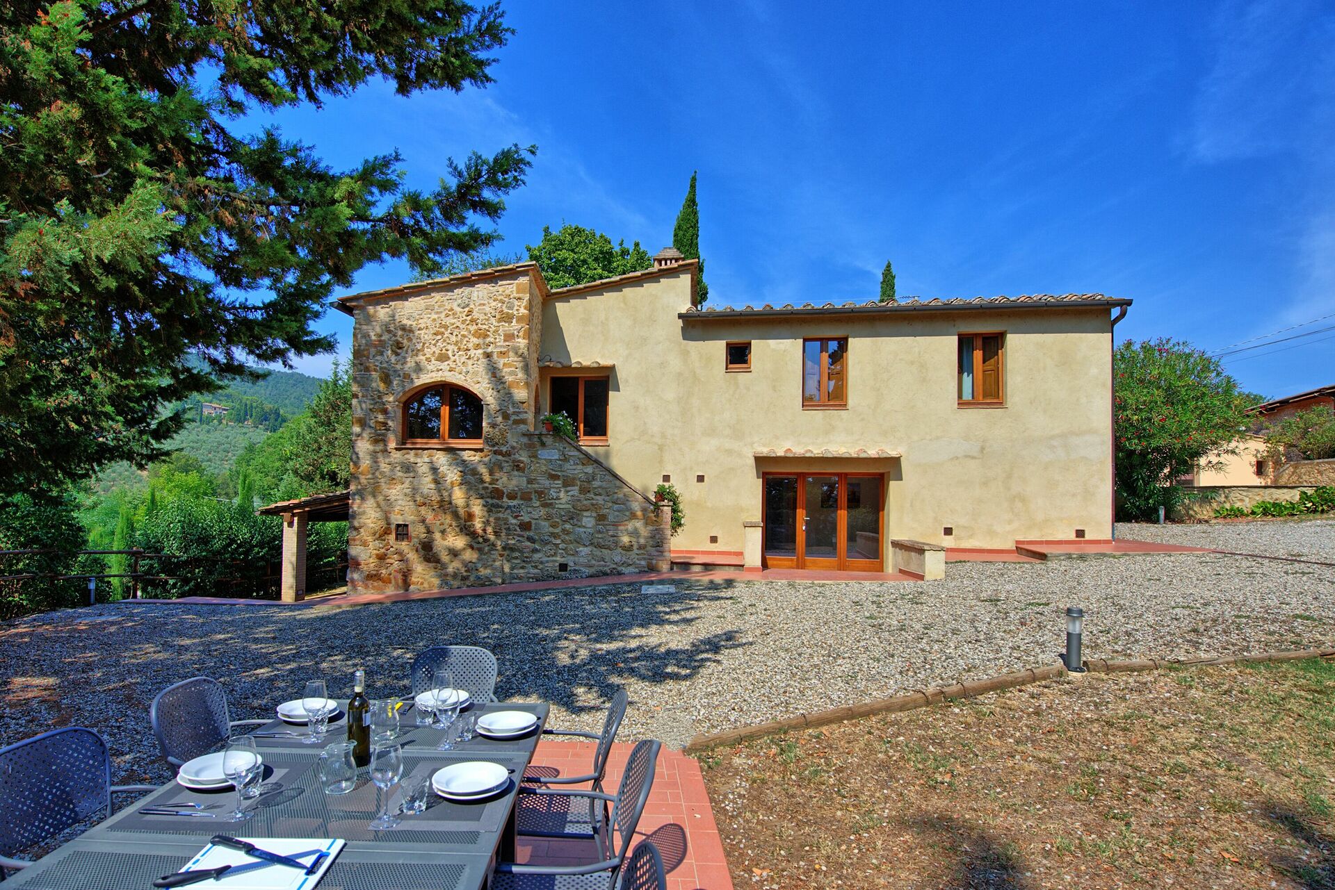 Villa Panizzi slaapkamer in San Gimignano