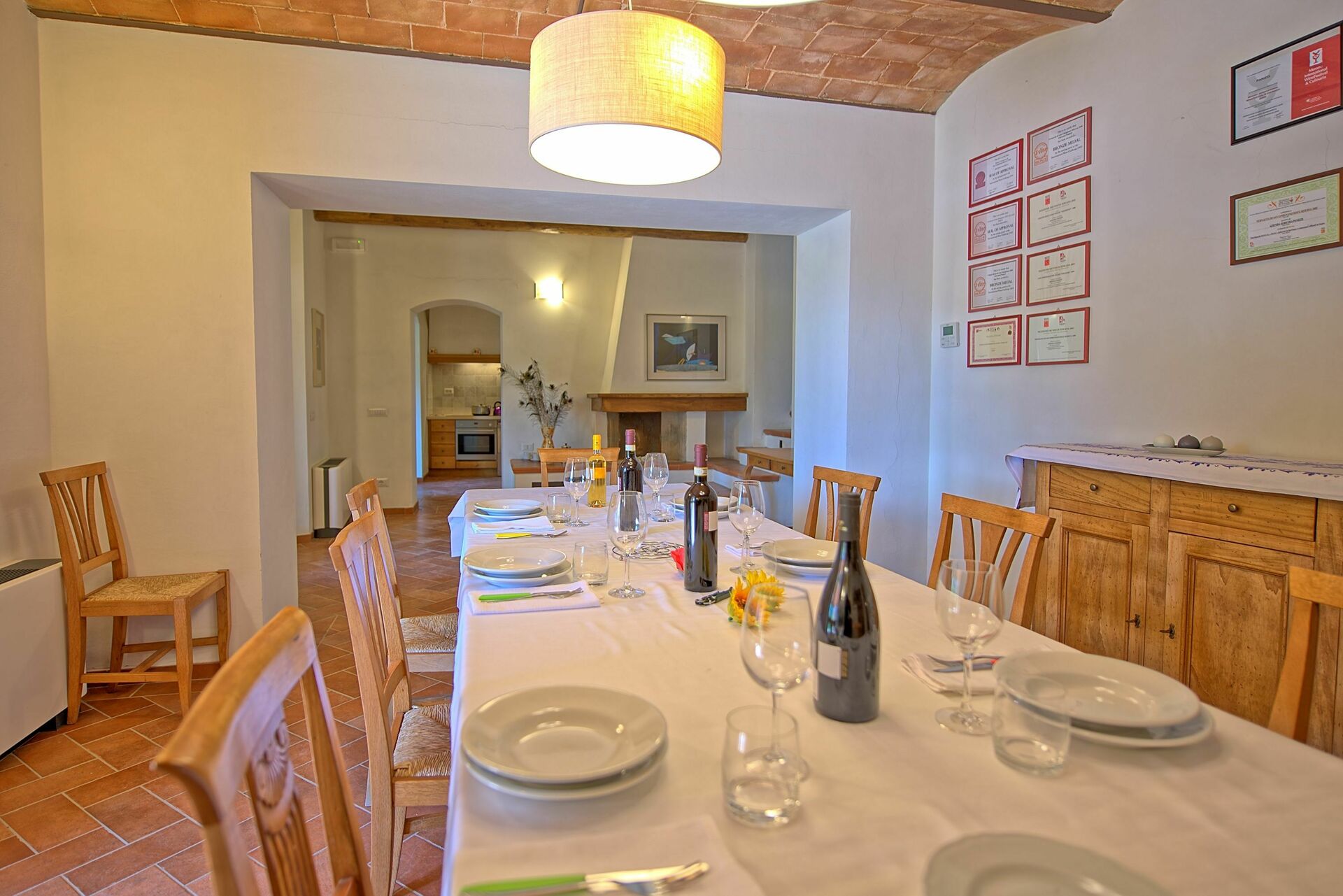 Villa Panizzi badkamer in San Gimignano