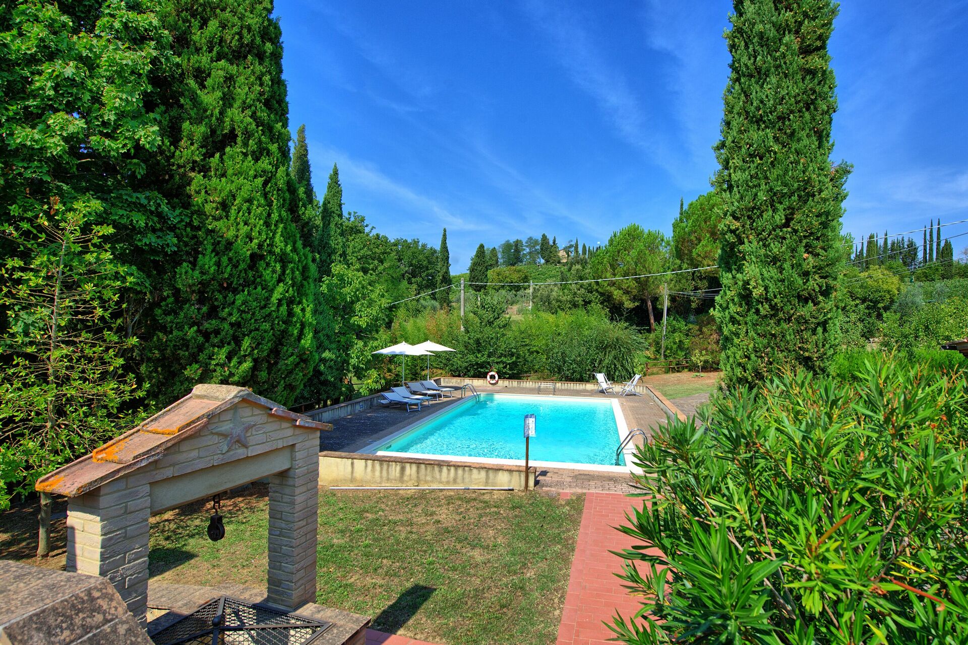 Villa Panizzi badkamer in San Gimignano