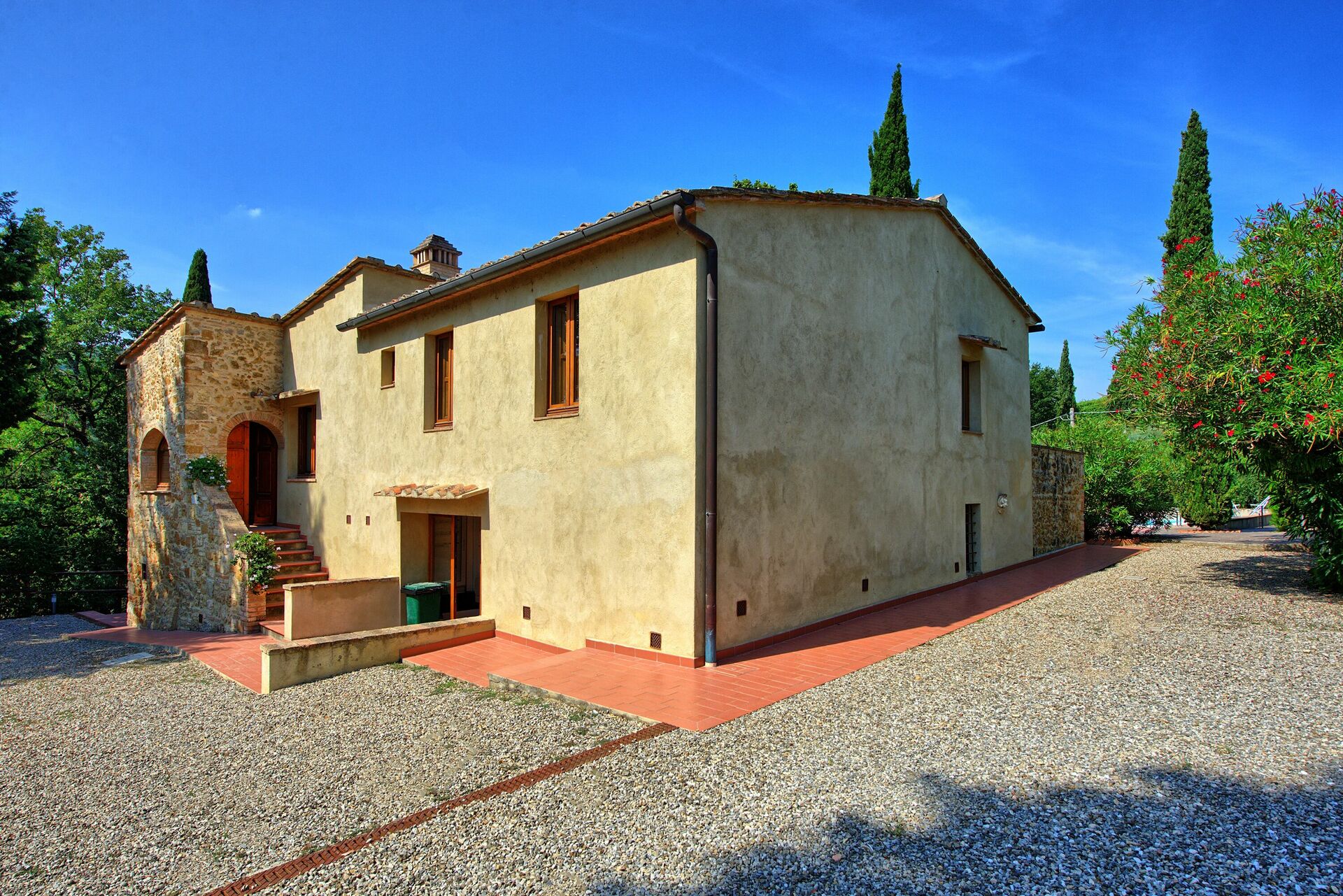 Villa Panizzi slaapkamer in San Gimignano