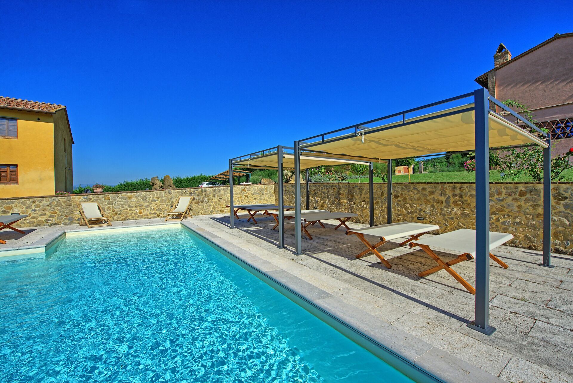 Villa Il Caggio tuin in San Gimignano