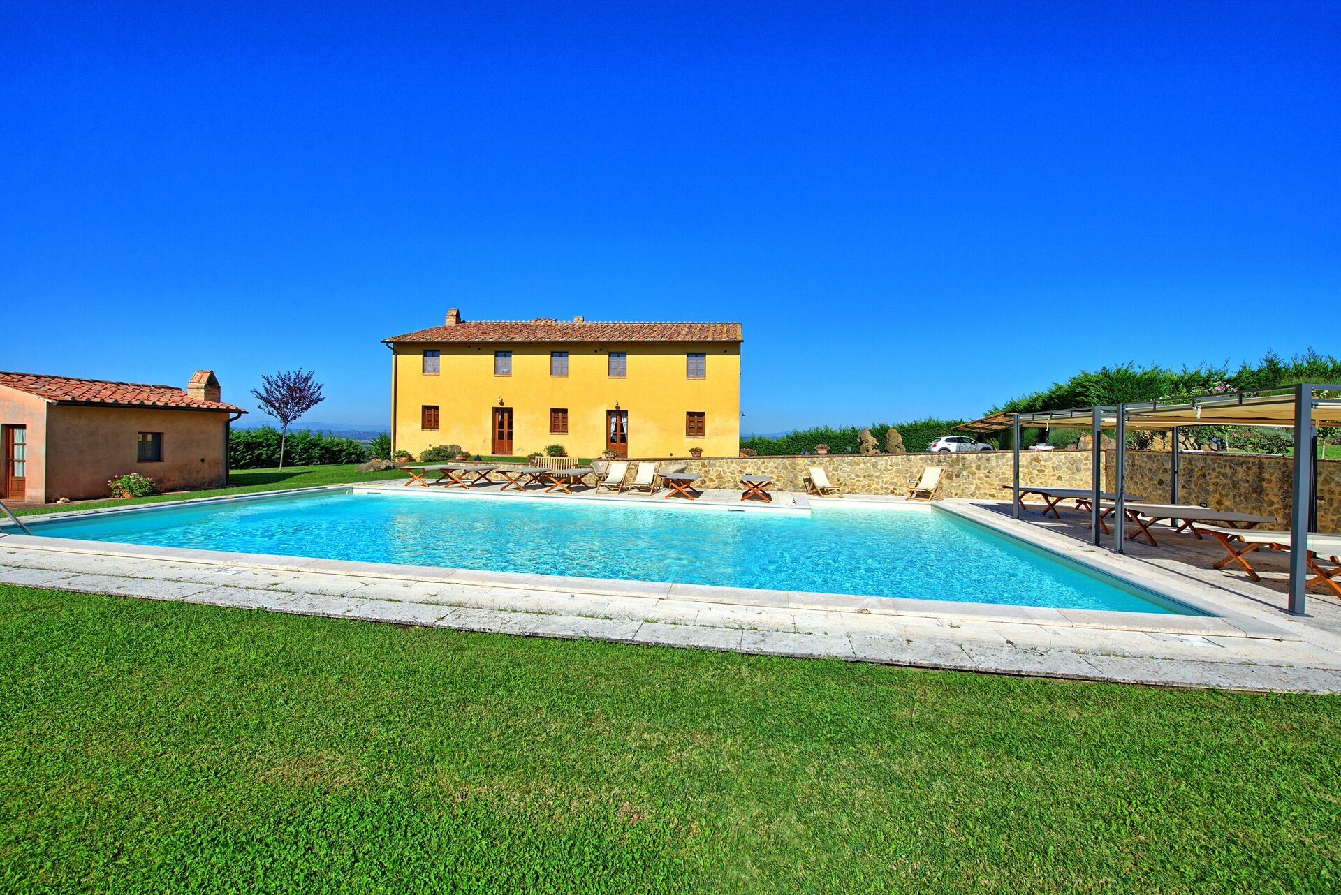 Villa Il Caggio badkamer in San Gimignano
